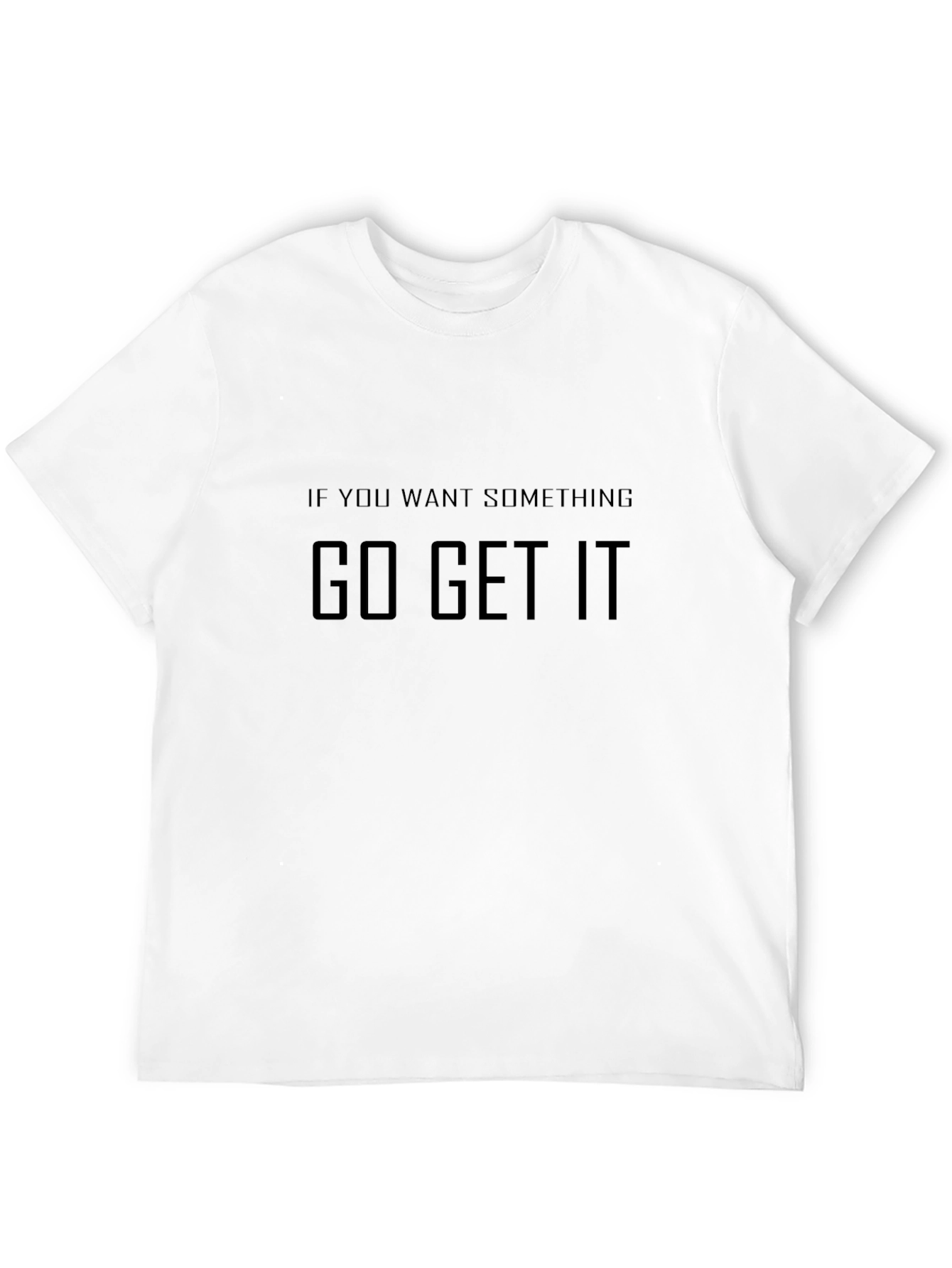 Motivational Graphic Tee - Go Get It Black T-Shirt