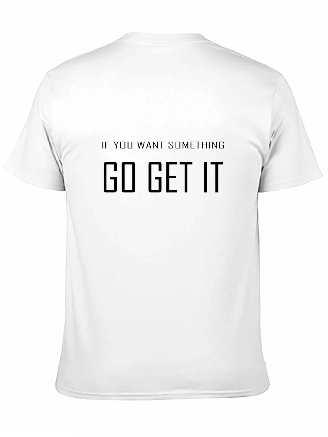 Motivational Graphic Tee - Go Get It Black T-Shirt