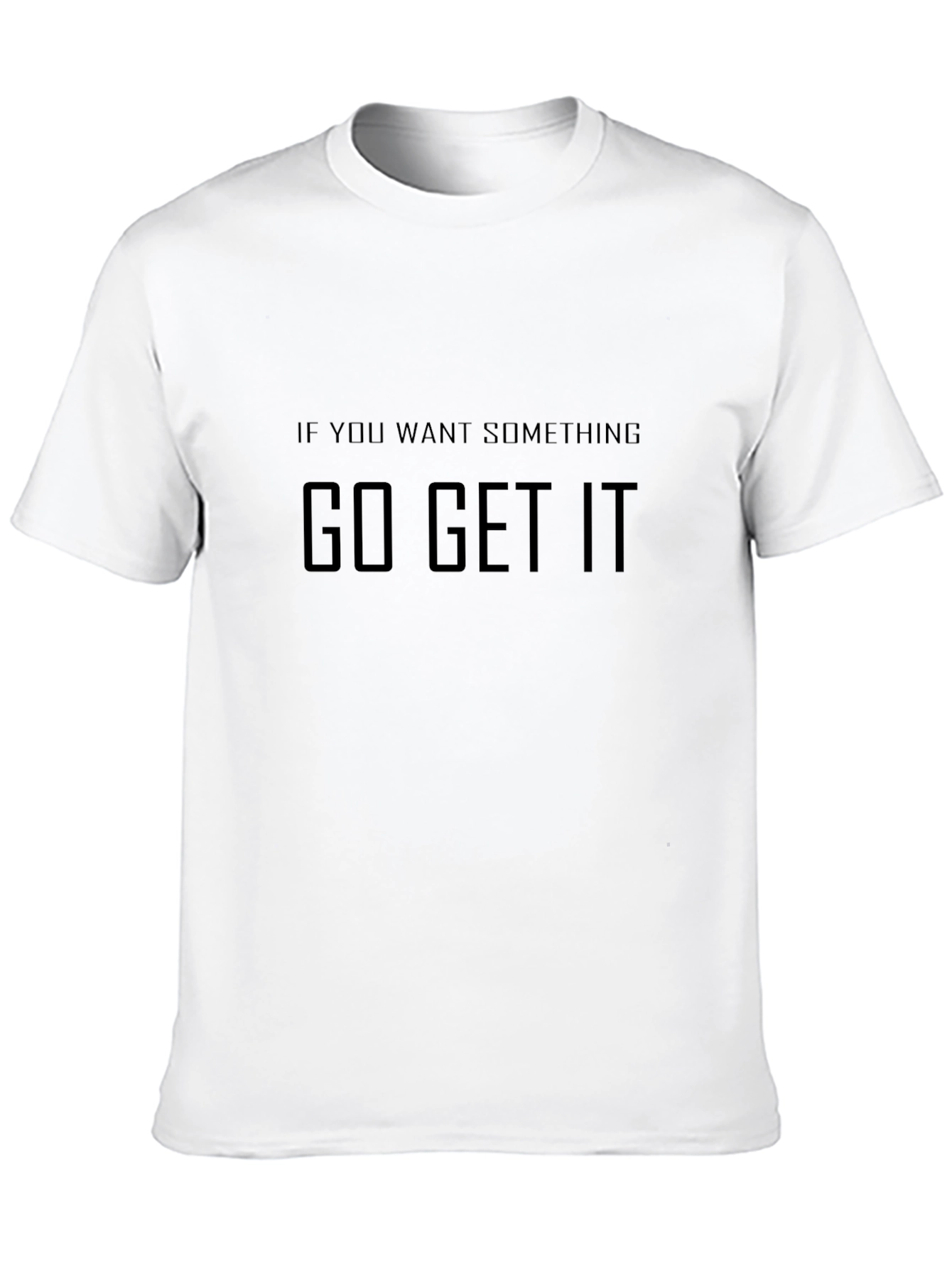 Motivational Graphic Tee - Go Get It Black T-Shirt