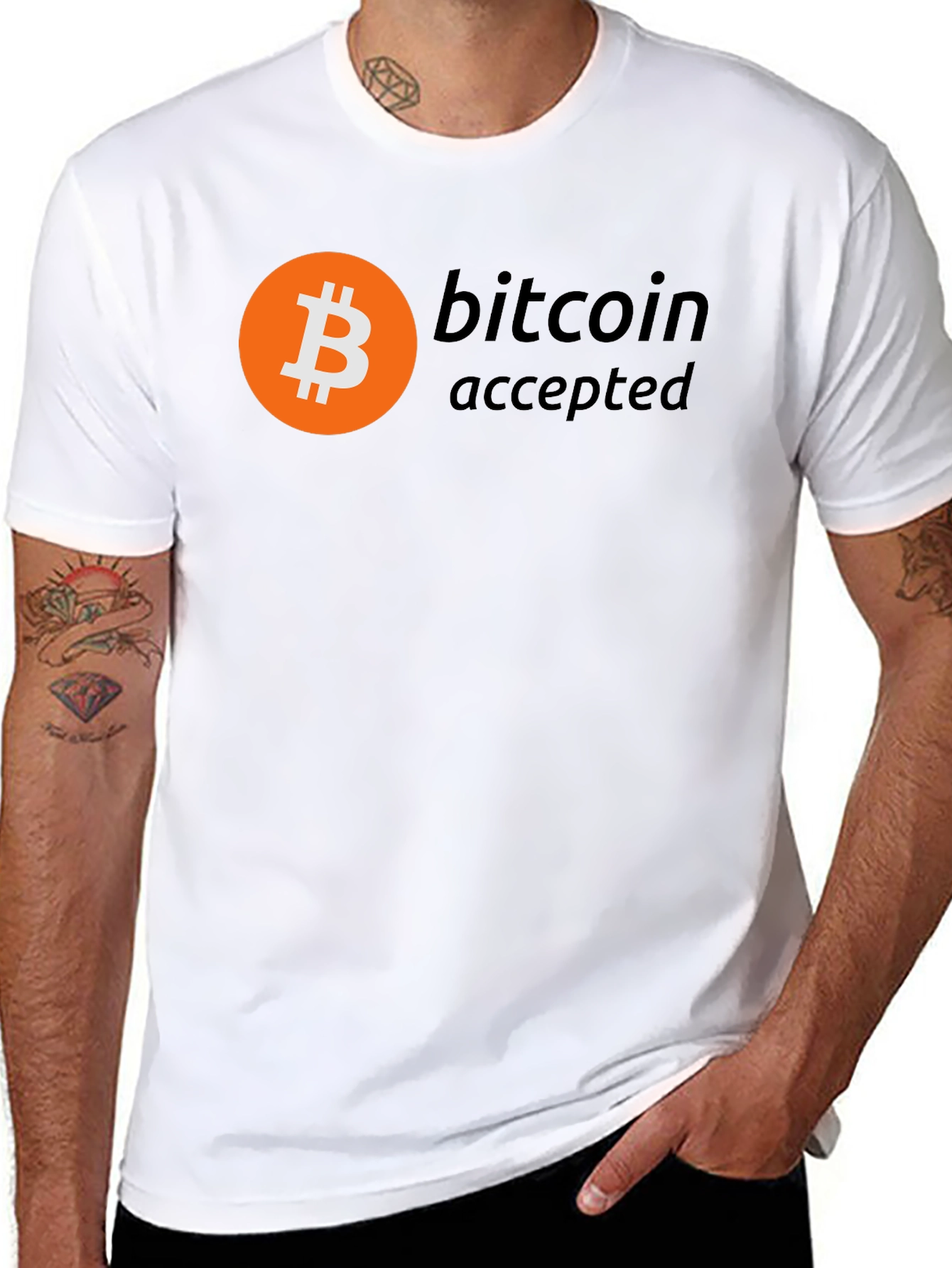 Bitcoin Accepted Black T-Shirt