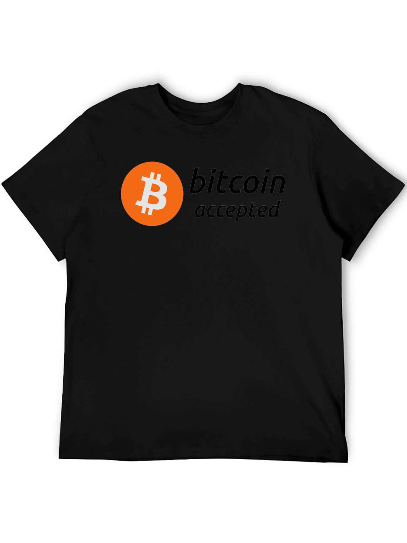 Bitcoin Accepted Black T-Shirt