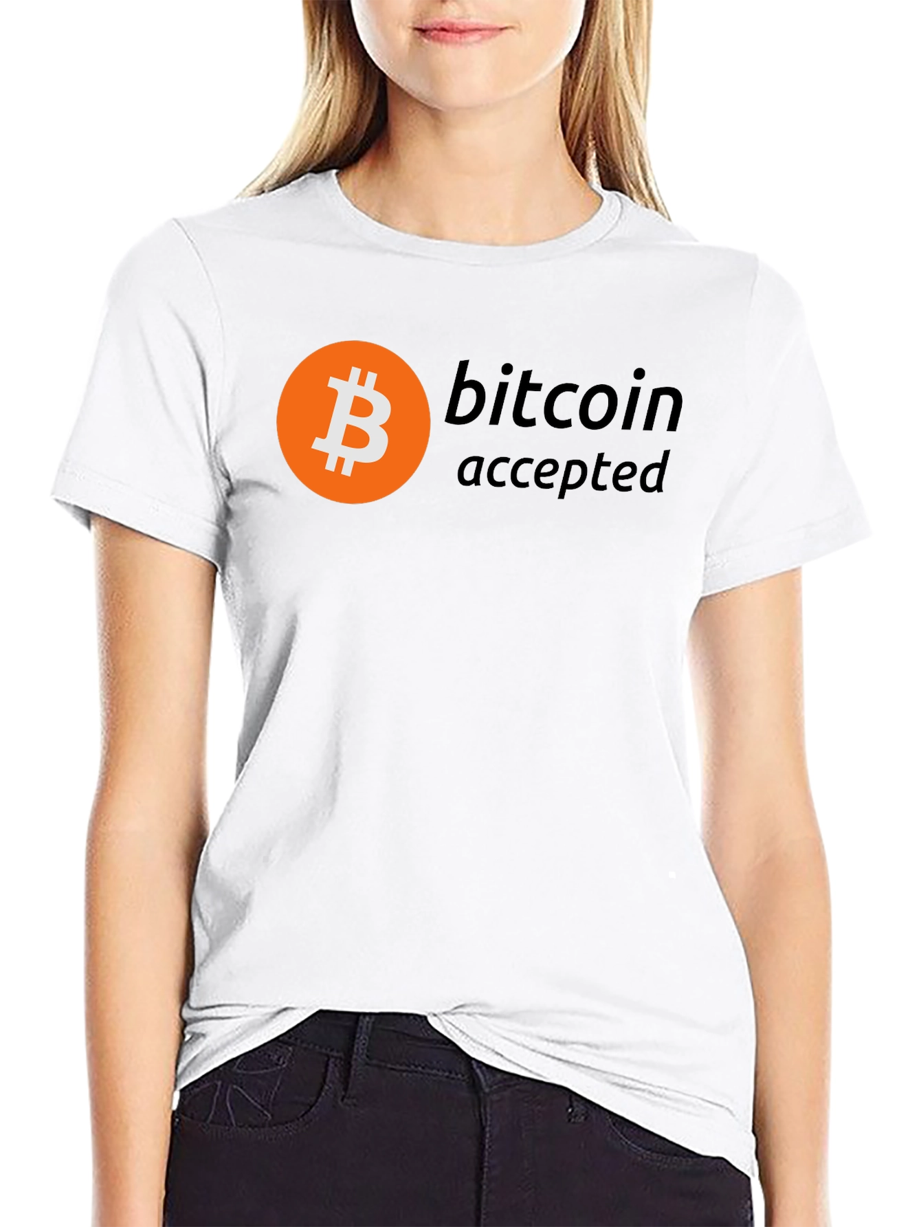 Bitcoin Accepted Black T-Shirt