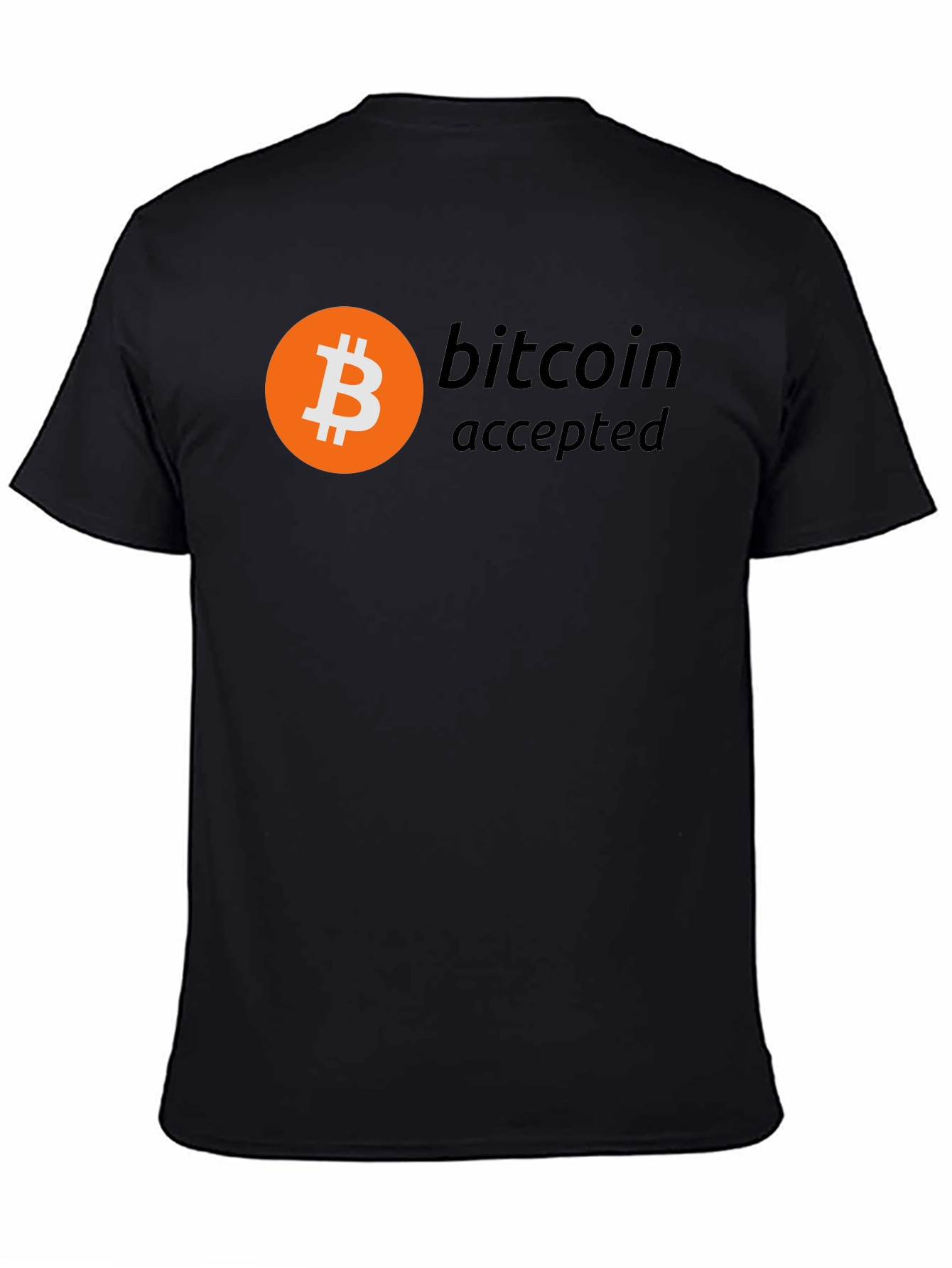 Bitcoin Accepted Black T-Shirt