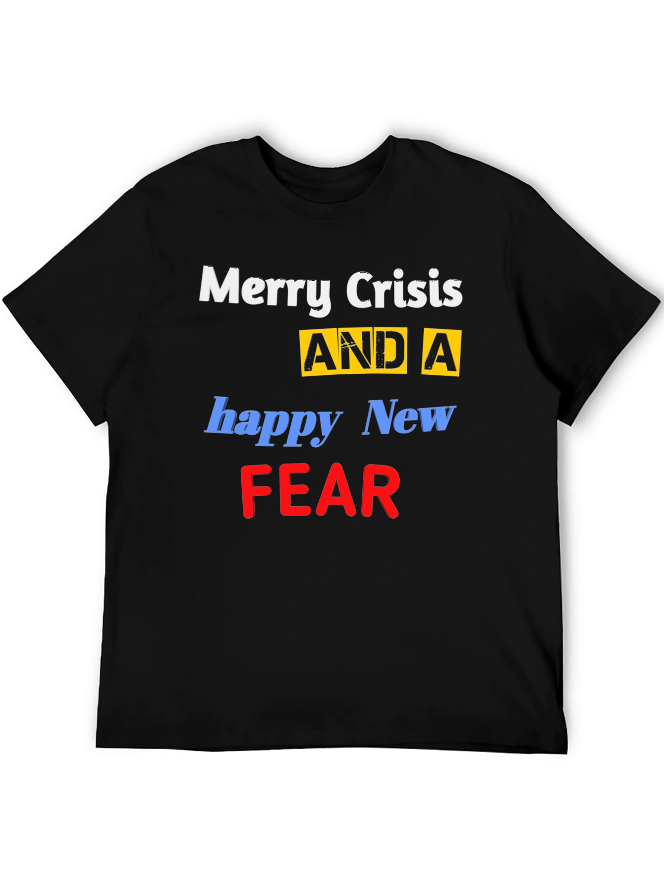 Merry Crisis Funny Graphic T-Shirt
