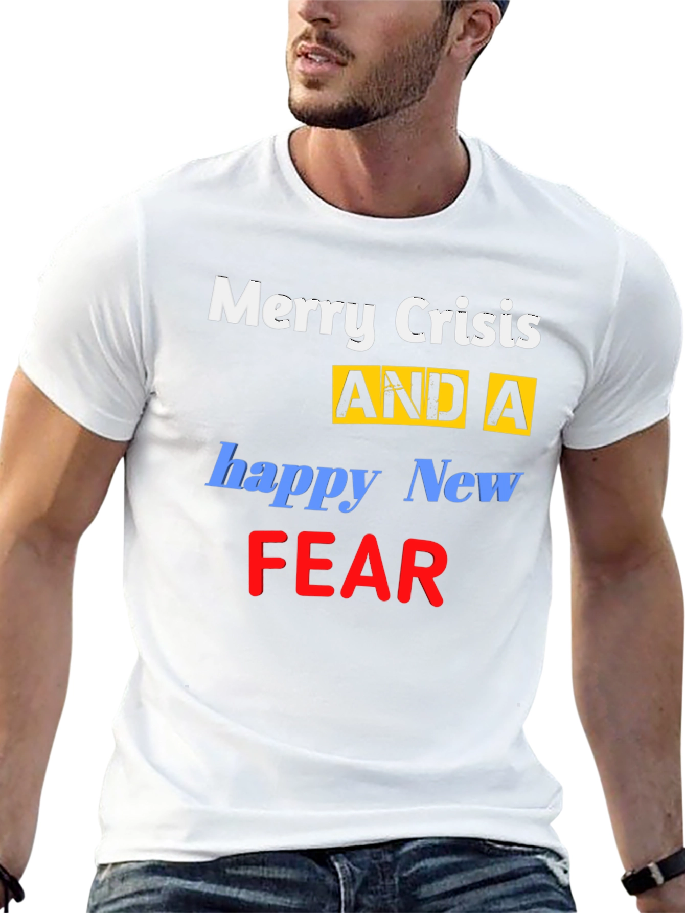 Merry Crisis Funny Graphic T-Shirt