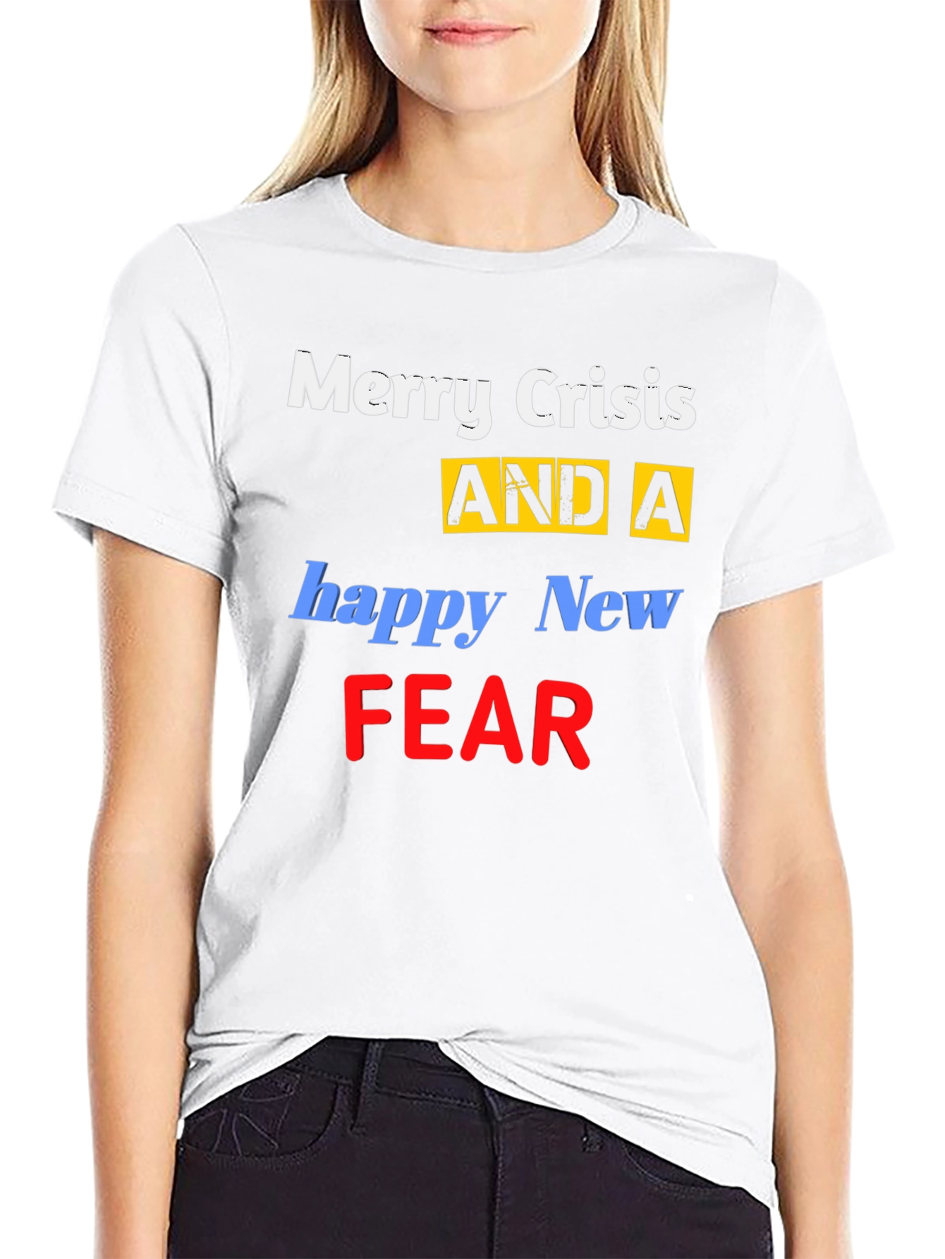 Merry Crisis Funny Graphic T-Shirt