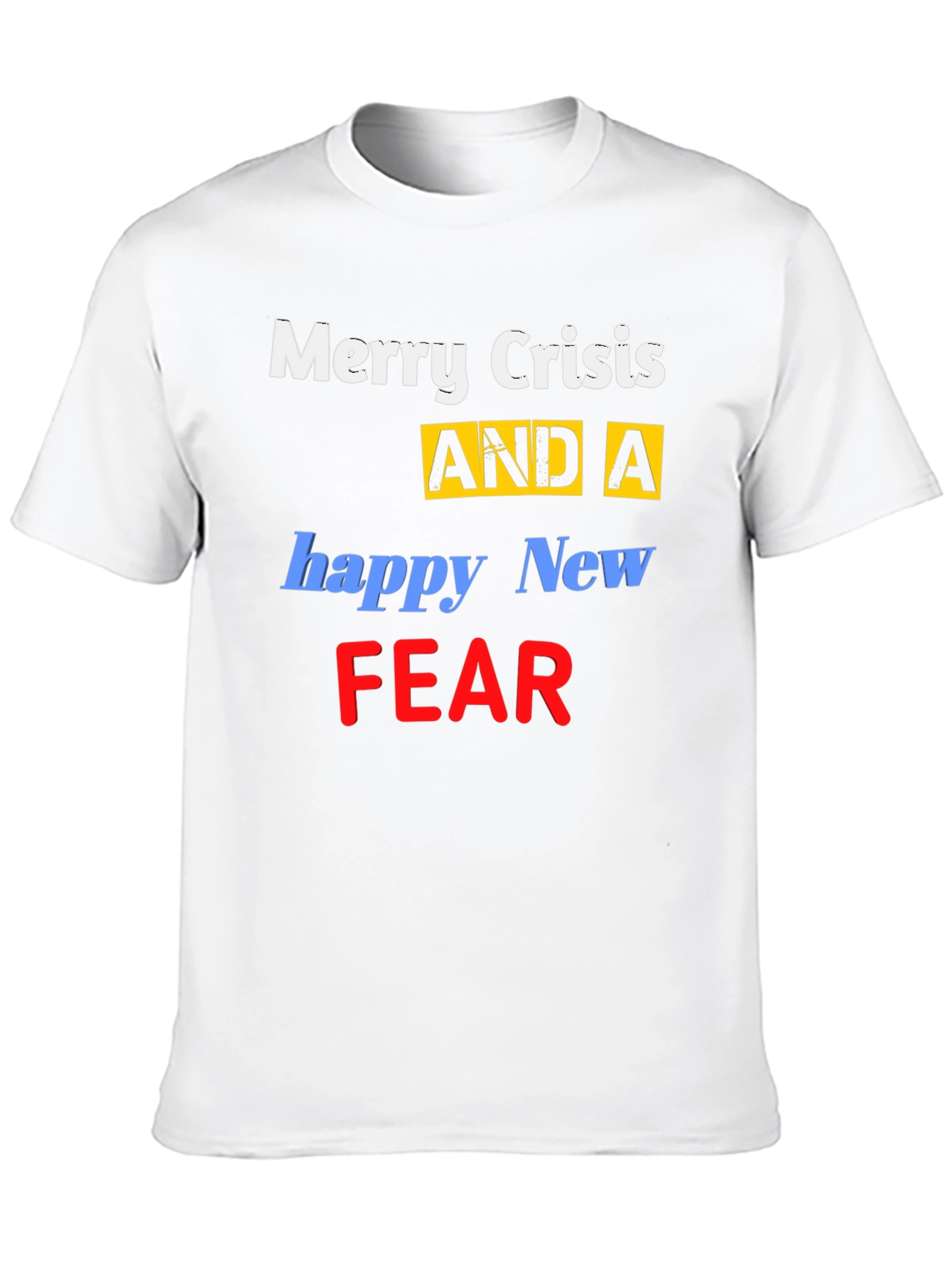 Merry Crisis Funny Graphic T-Shirt