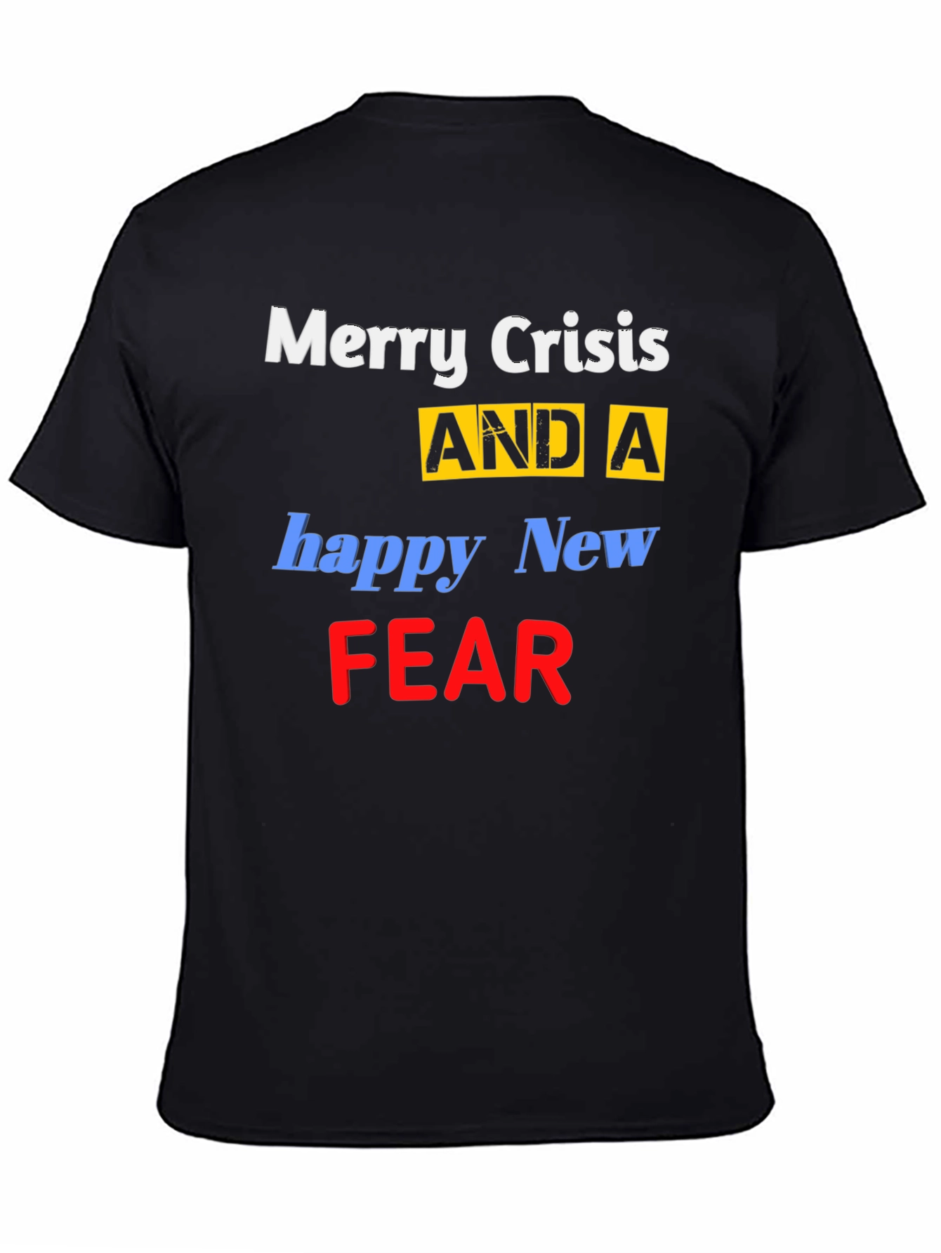 Merry Crisis Funny Graphic T-Shirt