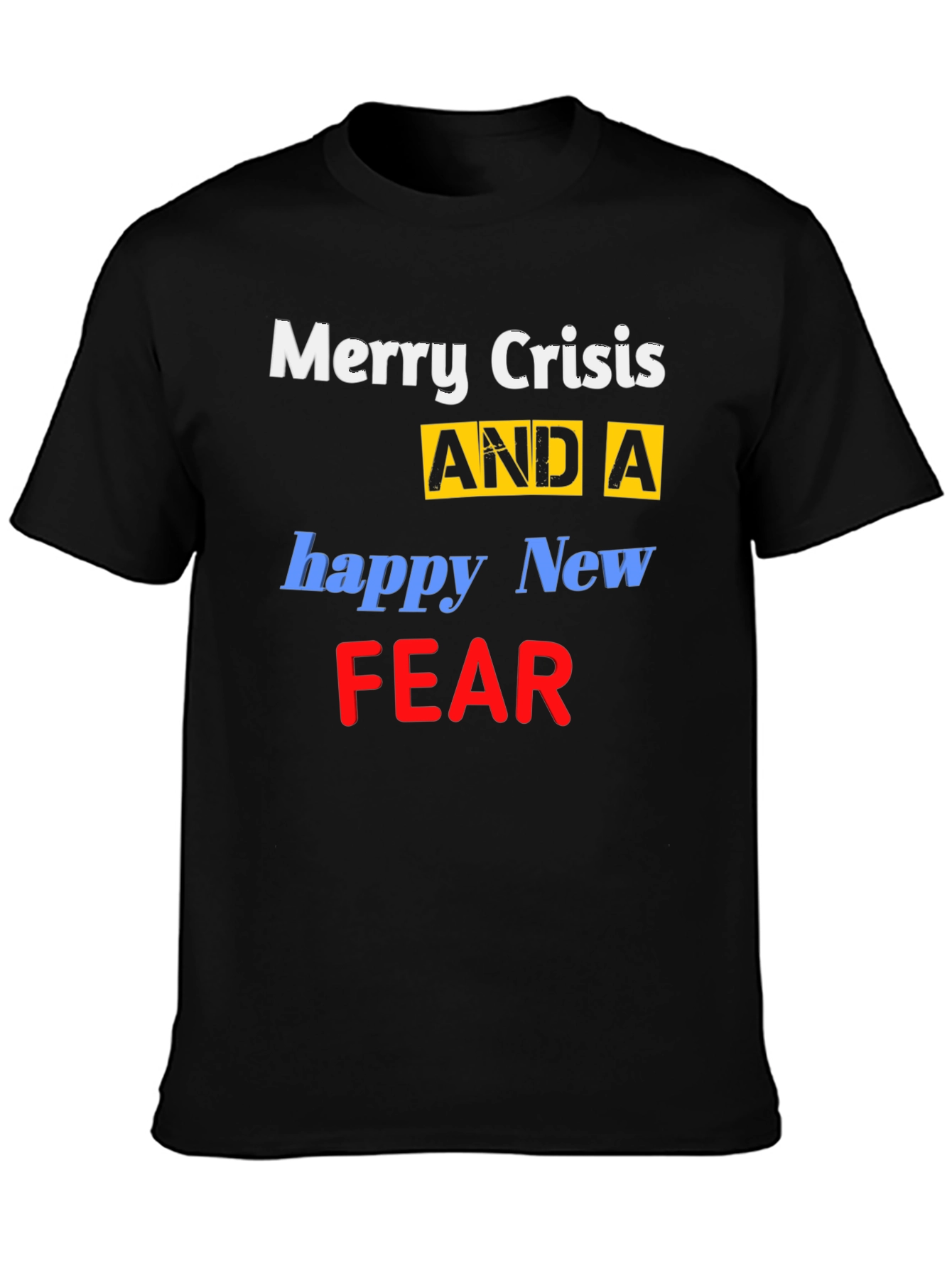 Merry Crisis Funny Graphic T-Shirt