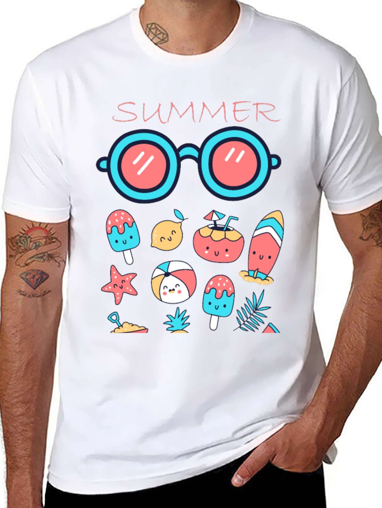 Summer Graphic Tee - Fun Beach Vacation Vibes T-Shirt