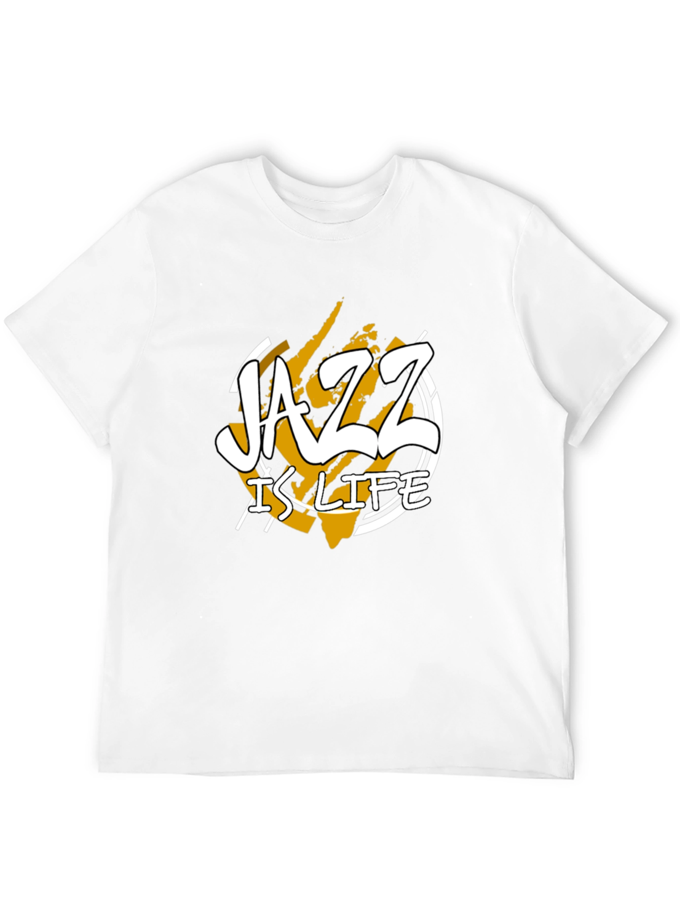 Jazz Is Life Graphic T-Shirt - Black