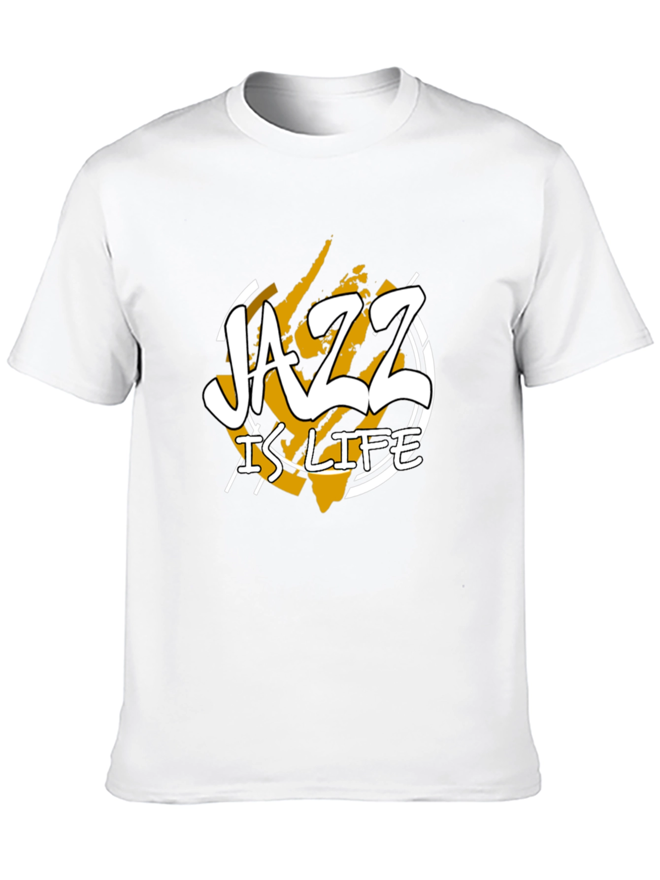 Jazz Is Life Graphic T-Shirt - Black