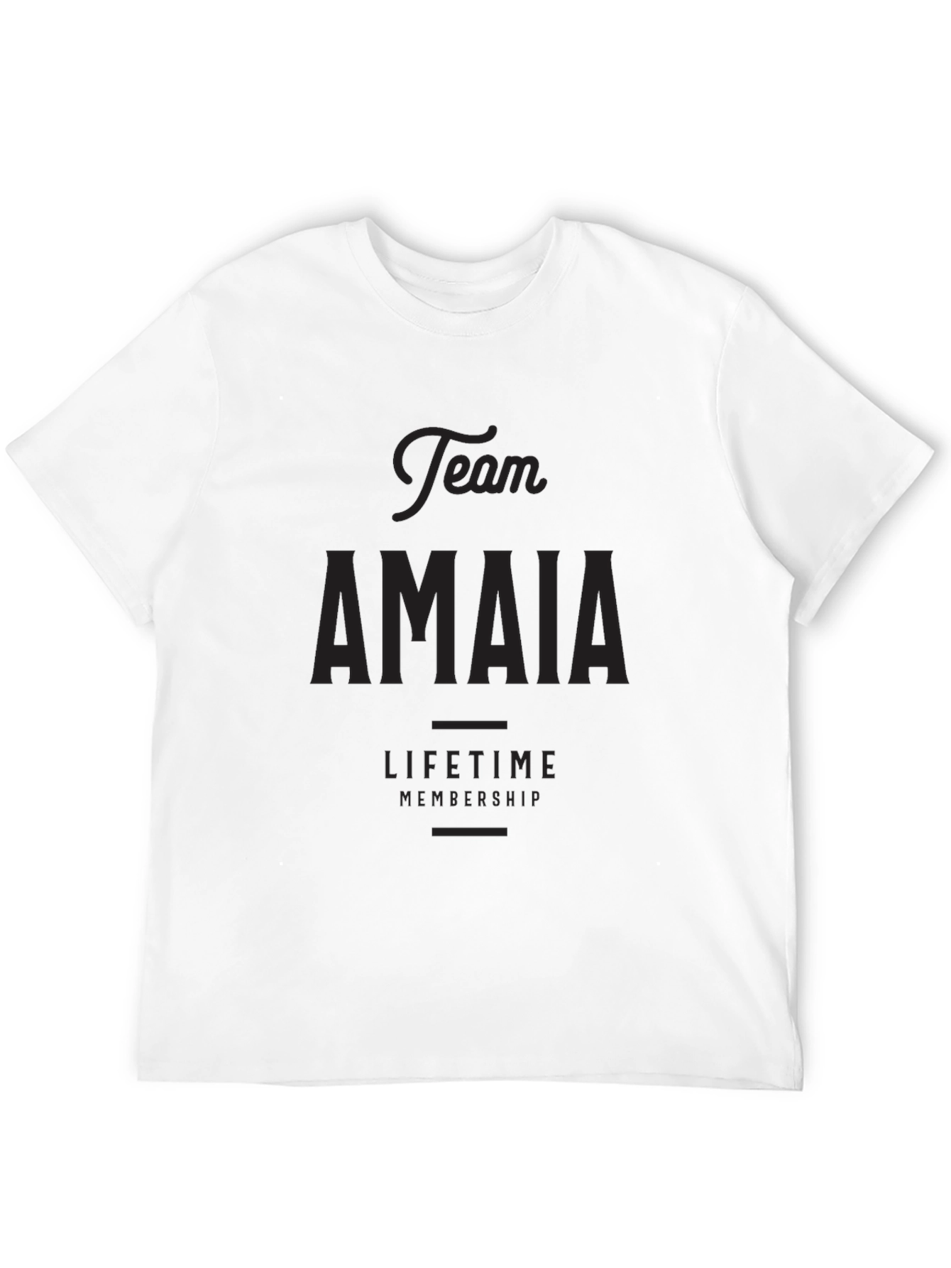 Team Amaia Lifetime Membership Black T-Shirt