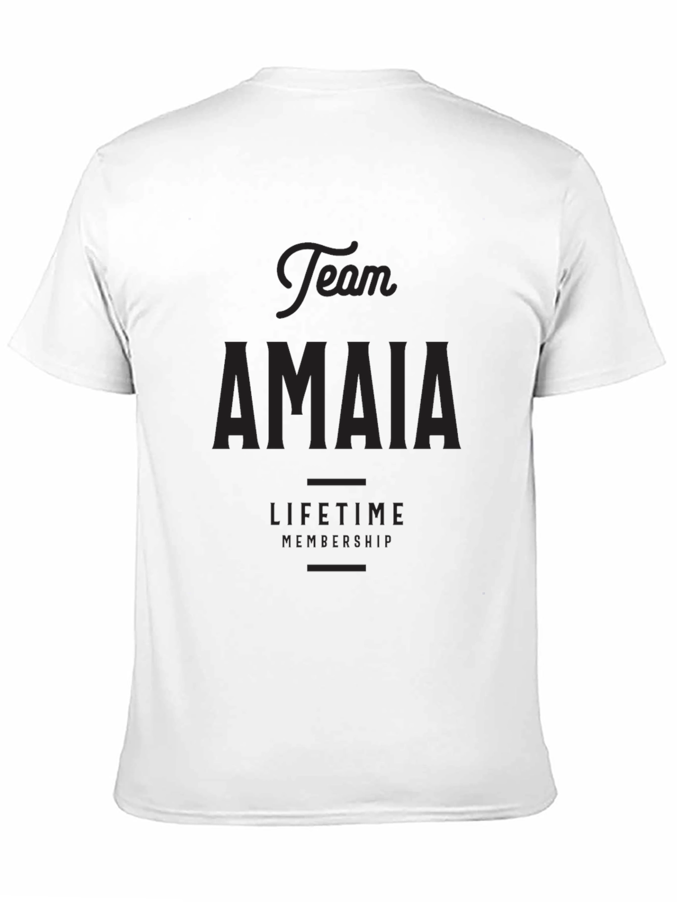 Team Amaia Lifetime Membership Black T-Shirt