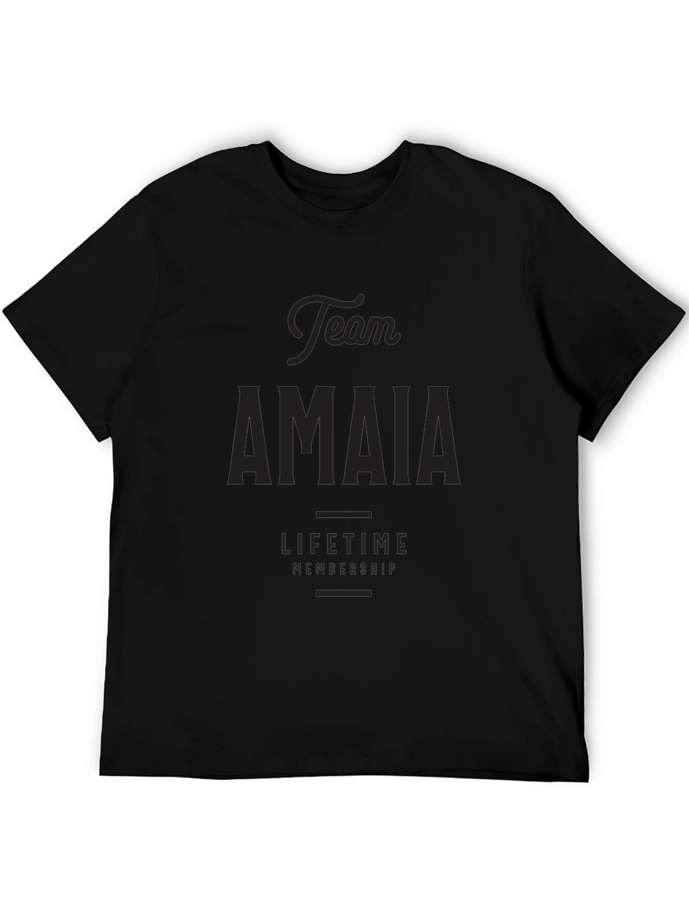 Team Amaia Lifetime Membership Black T-Shirt