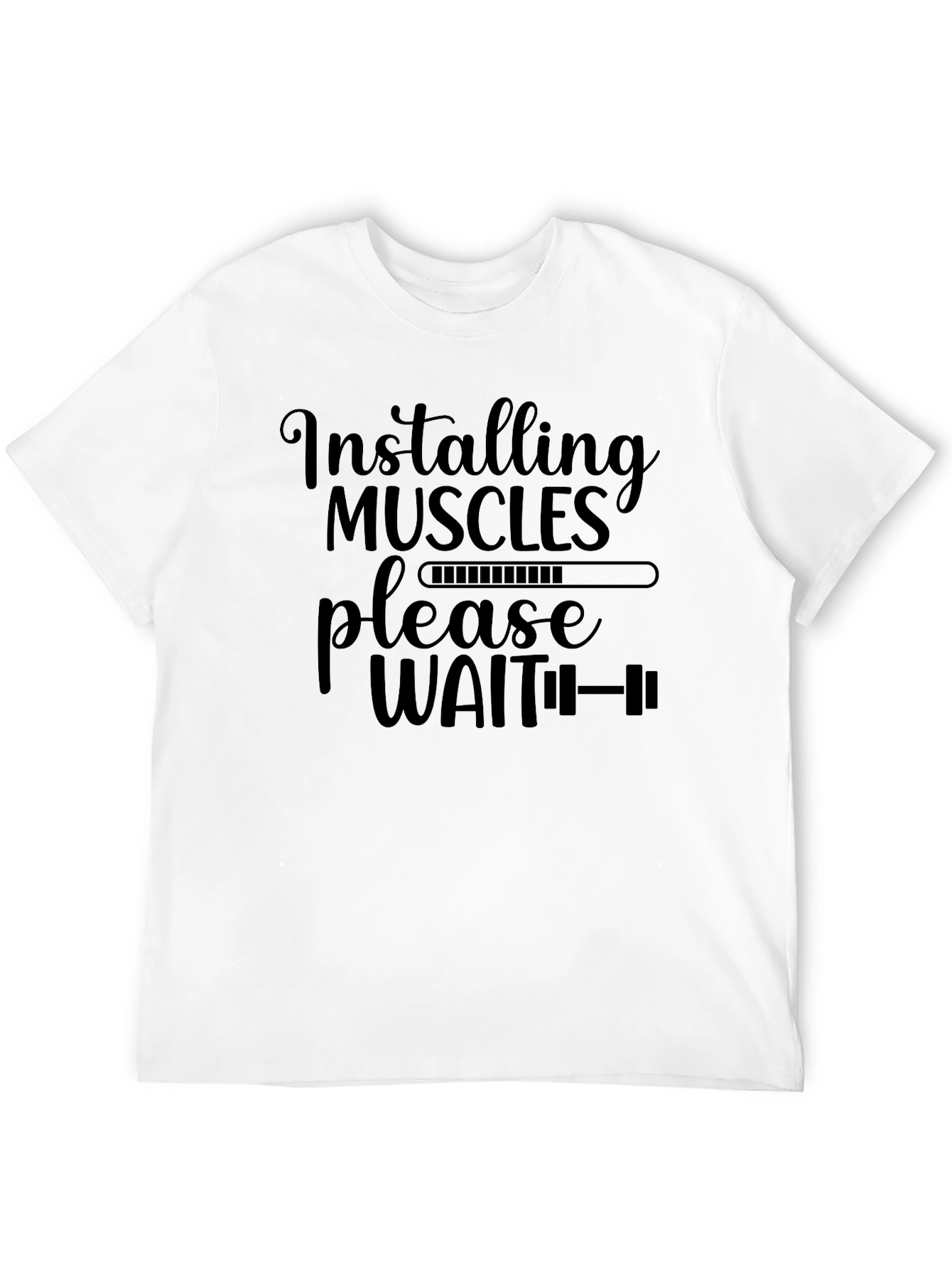 Installing Muscles Funny Workout Shirt