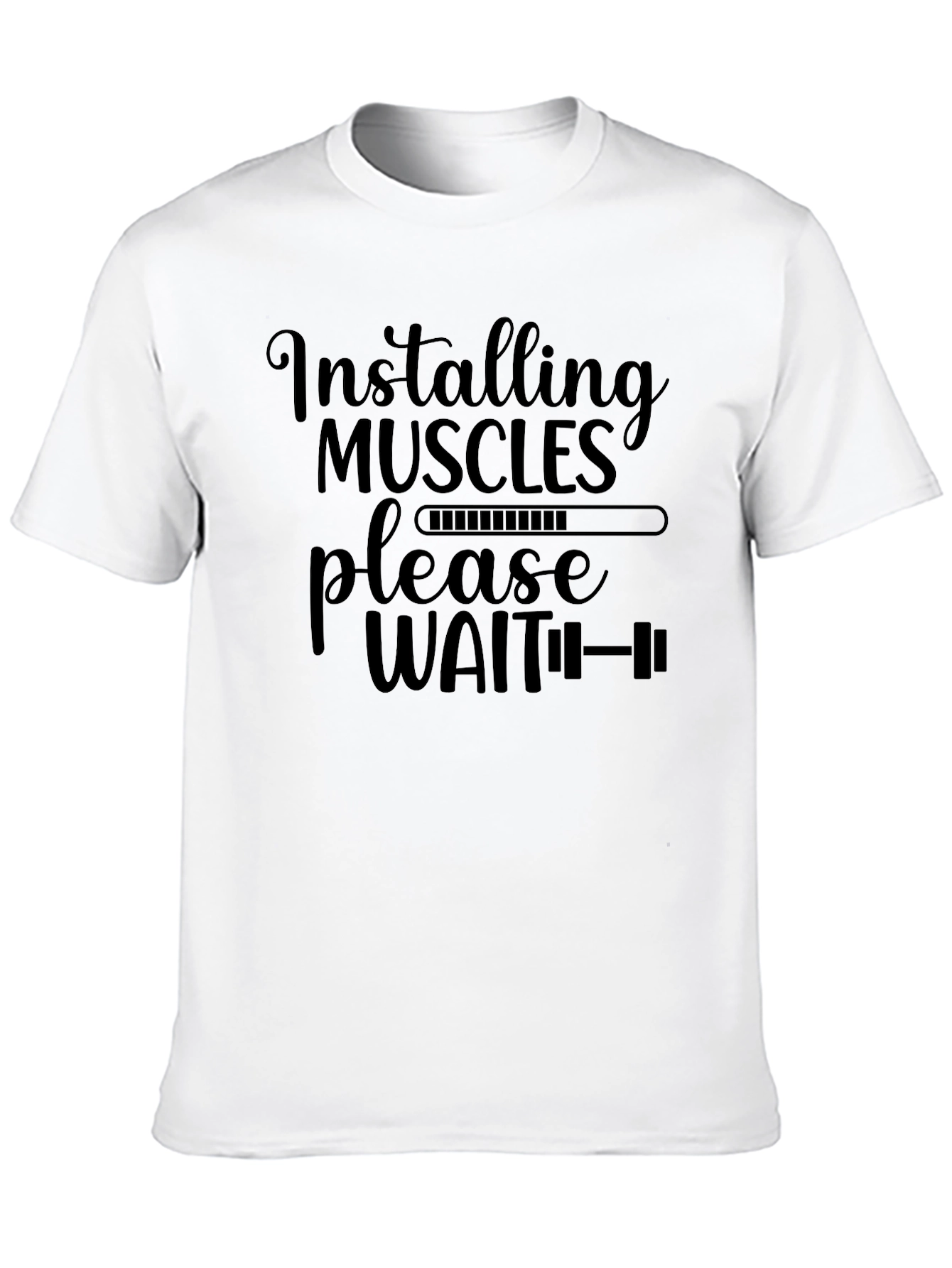 Installing Muscles Funny Workout Shirt