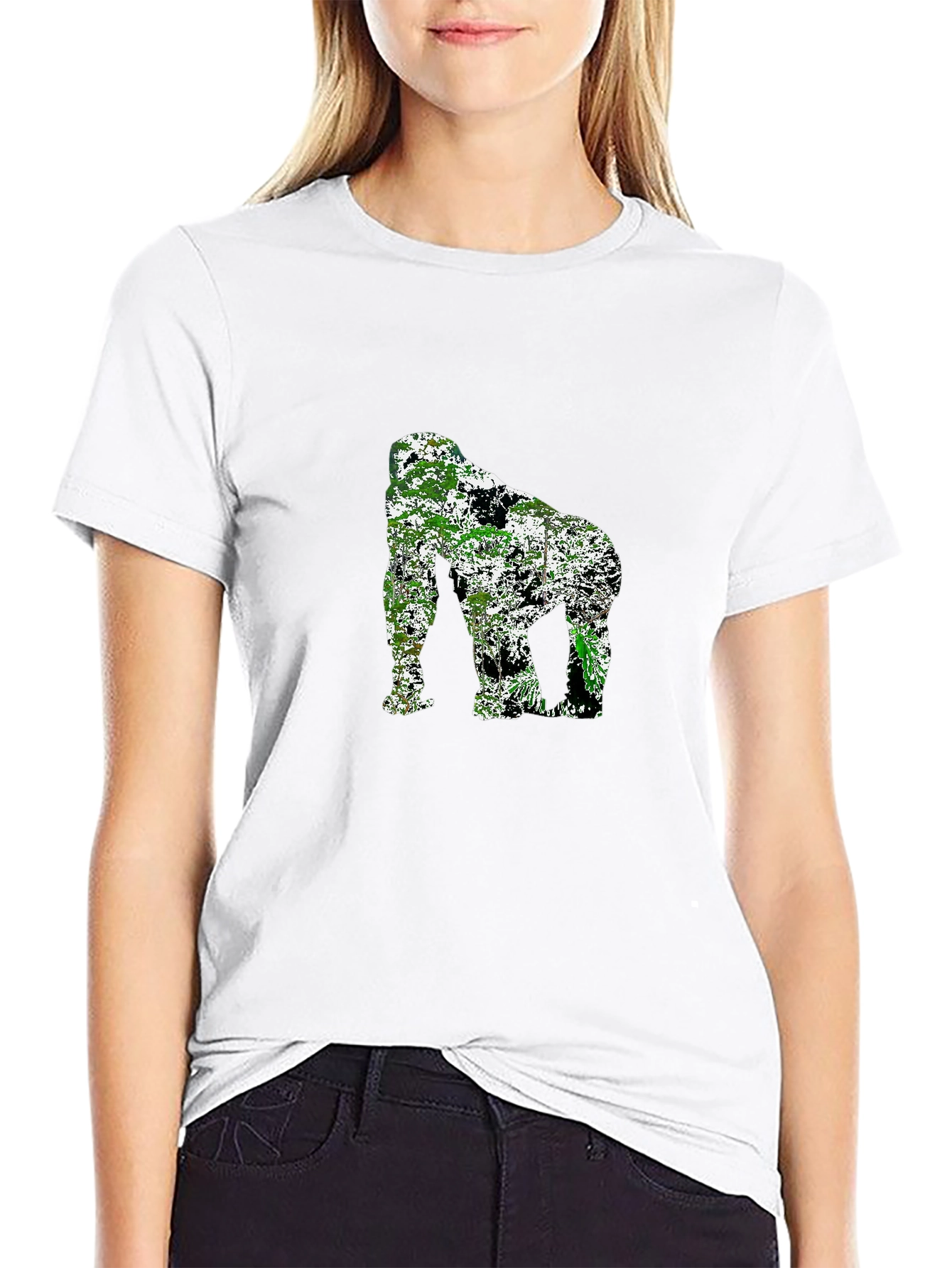 Jungle Gorilla Graphic Tee - Black