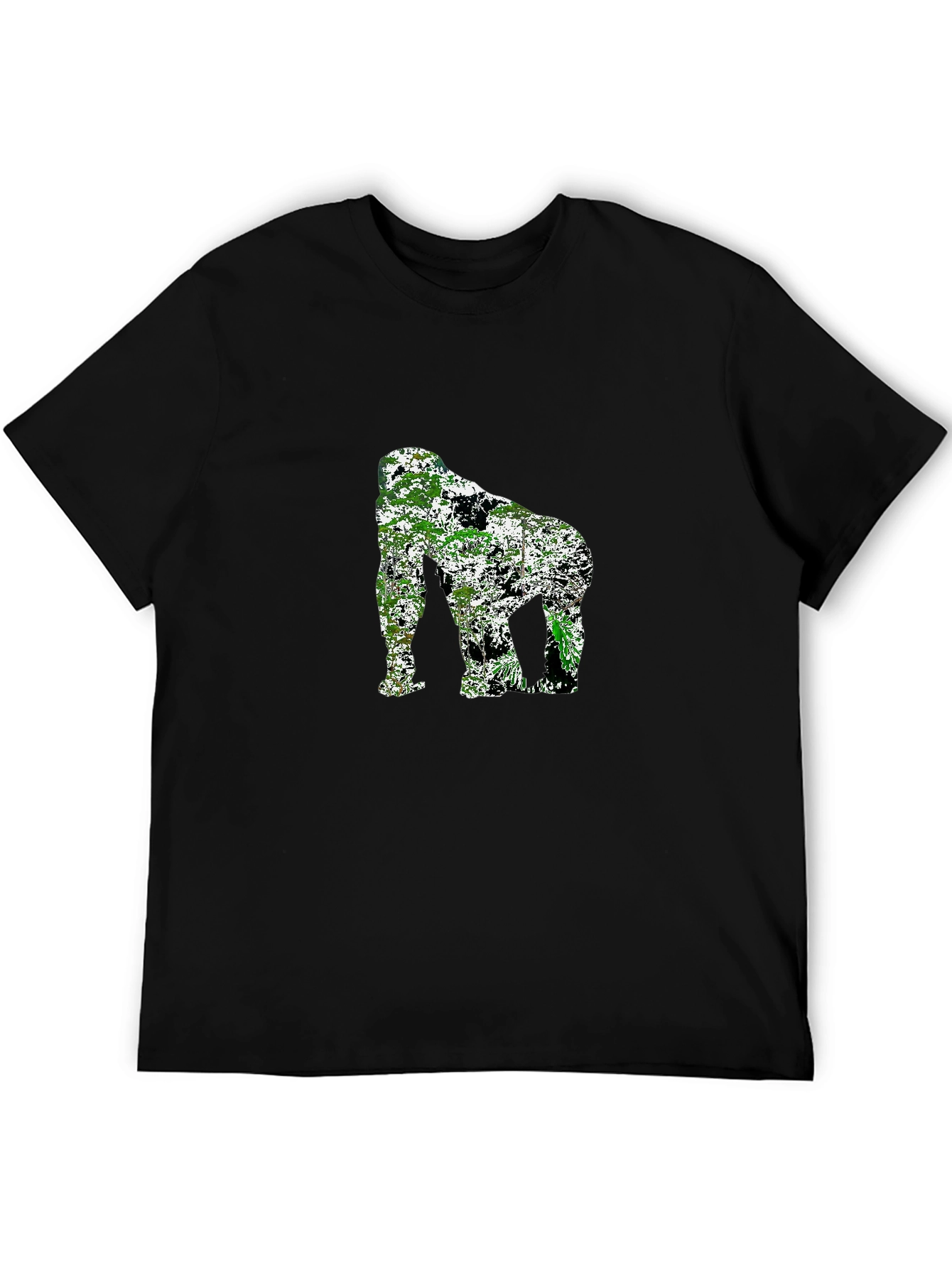 Jungle Gorilla Graphic Tee - Black