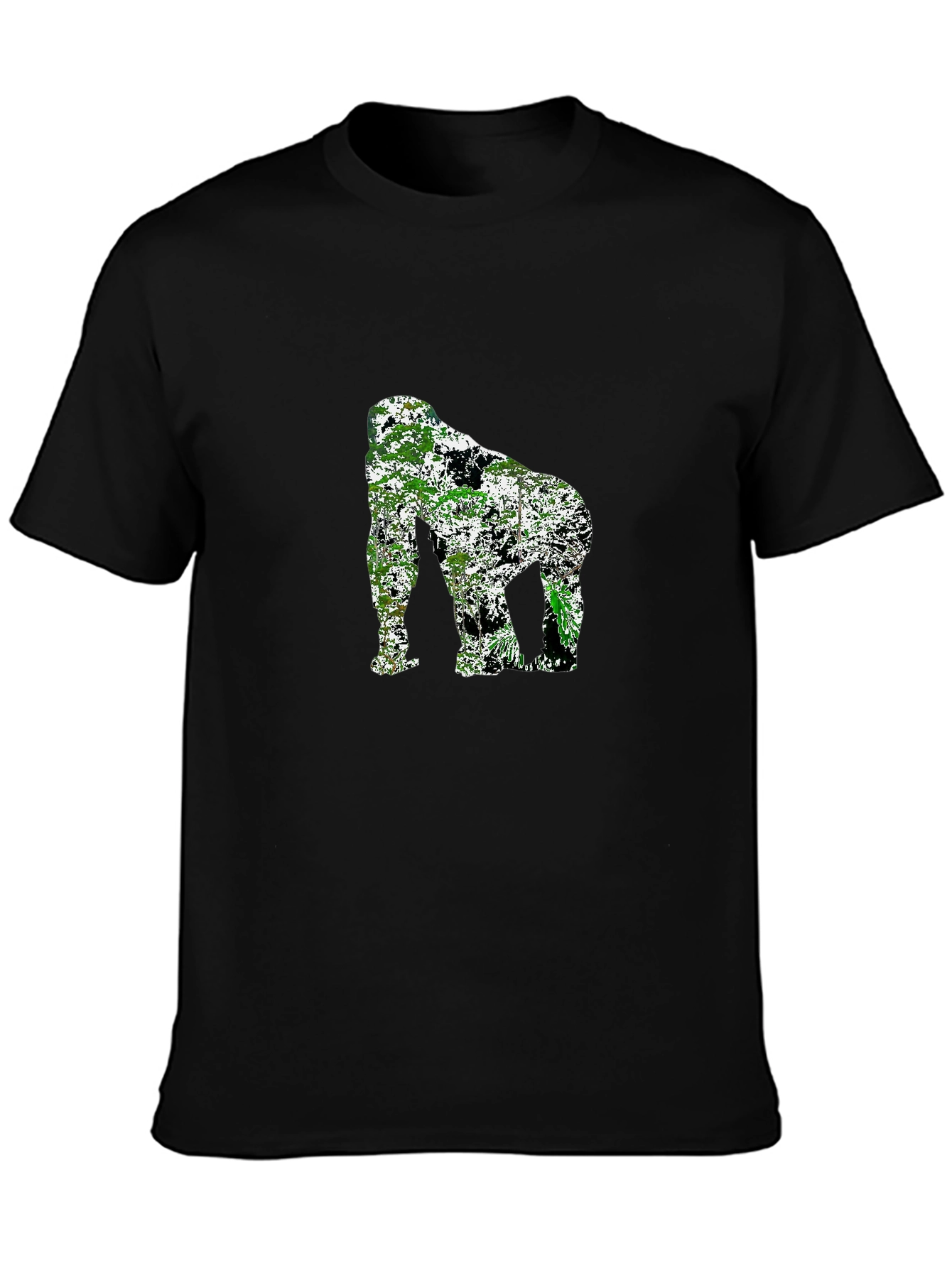 Jungle Gorilla Graphic Tee - Black