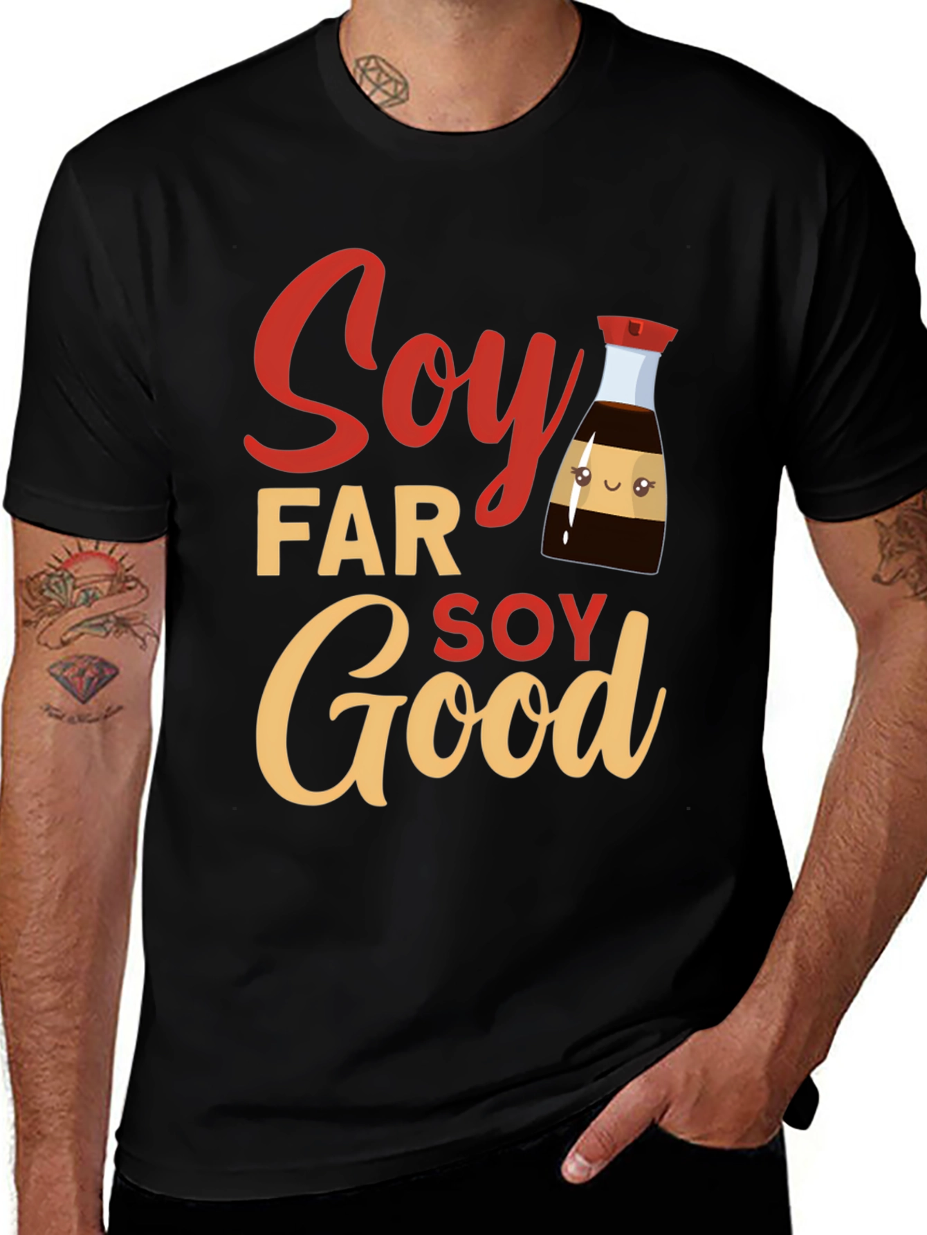 Soy Far Soy Good T-Shirt - Funny Foodie Tee