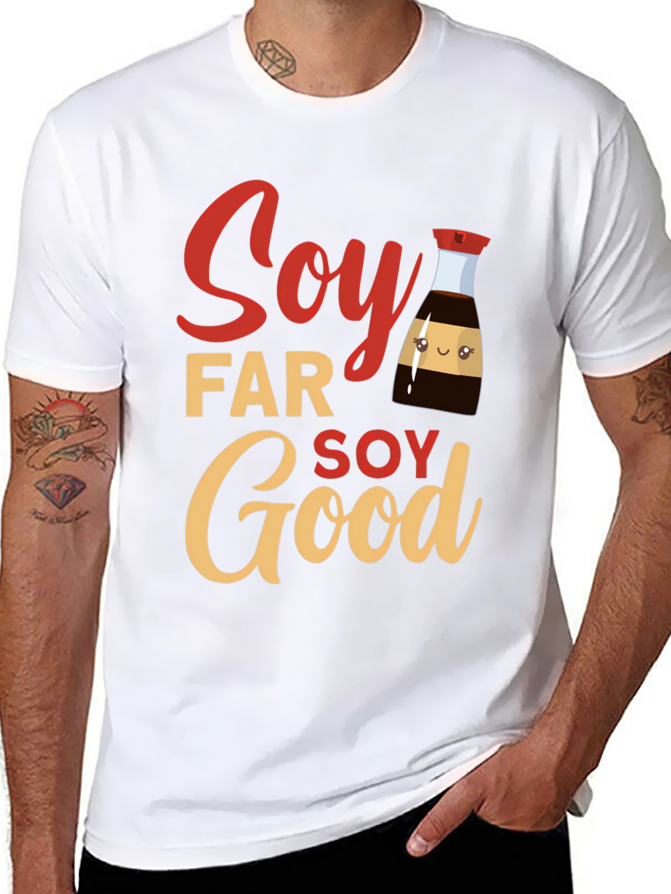 Soy Far Soy Good T-Shirt - Funny Foodie Tee