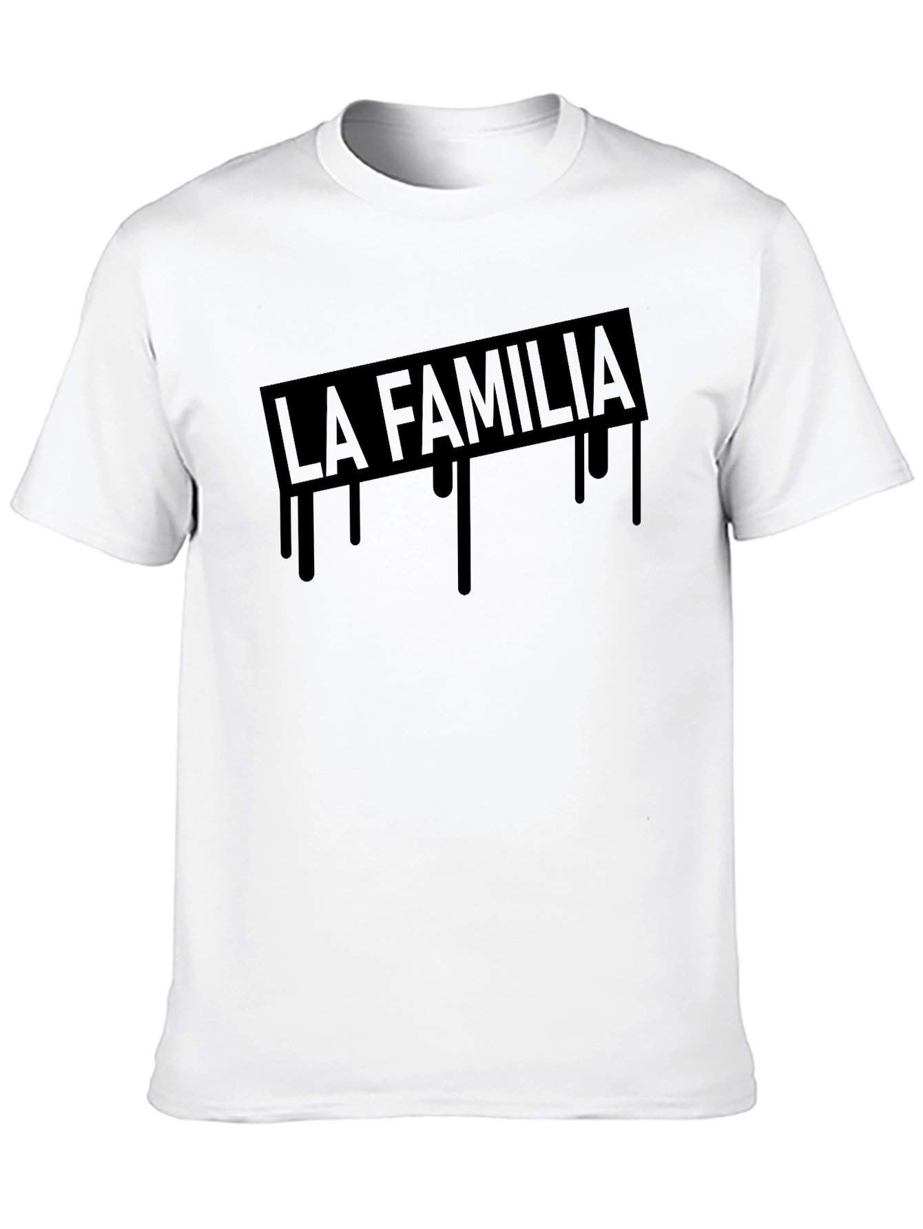 La Familia Graphic Print Black T-Shirt