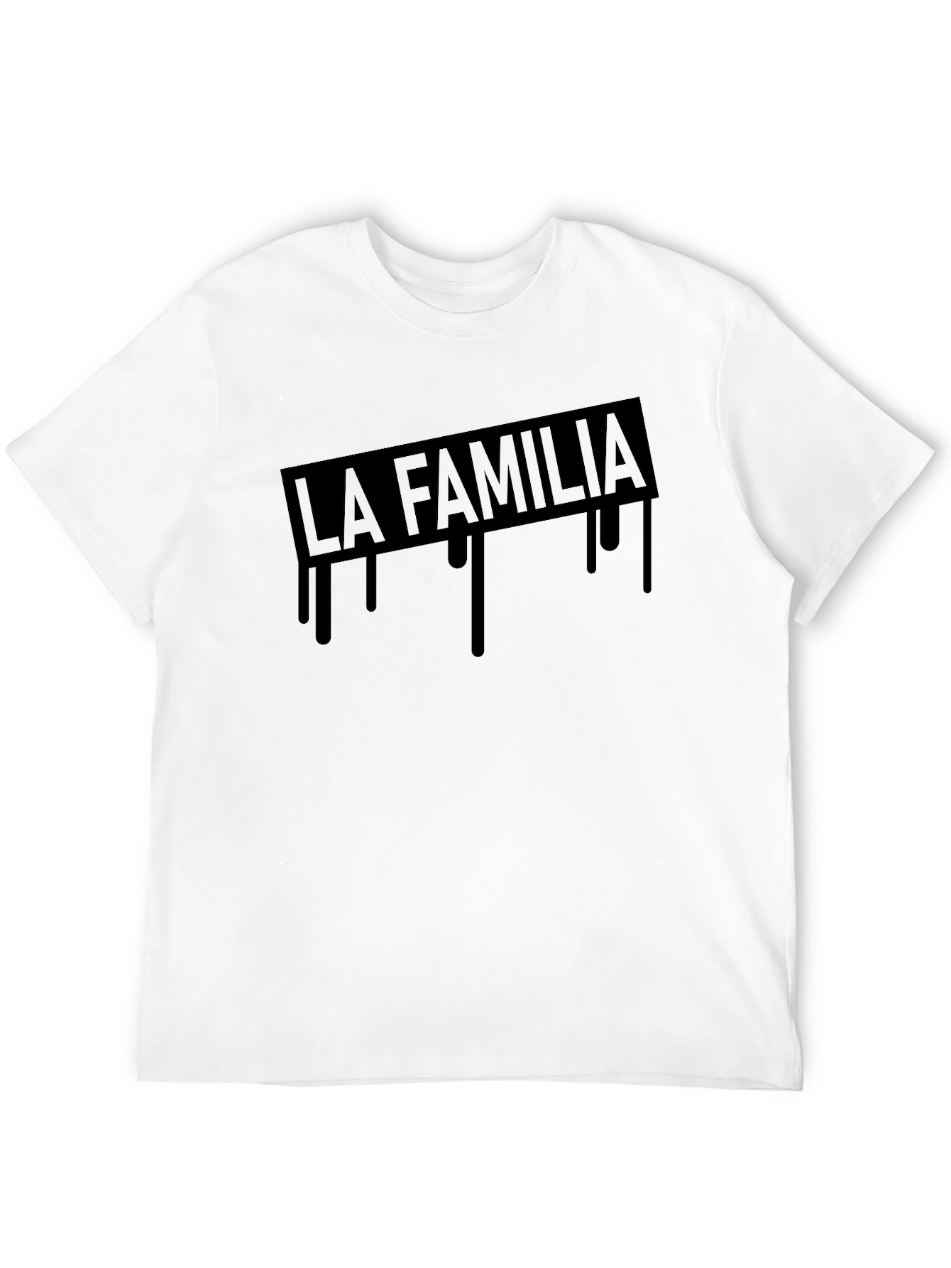 La Familia Graphic Print Black T-Shirt