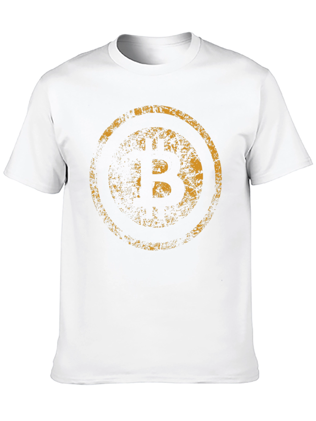 Bitcoin Grunge Graphic Tee - Black
