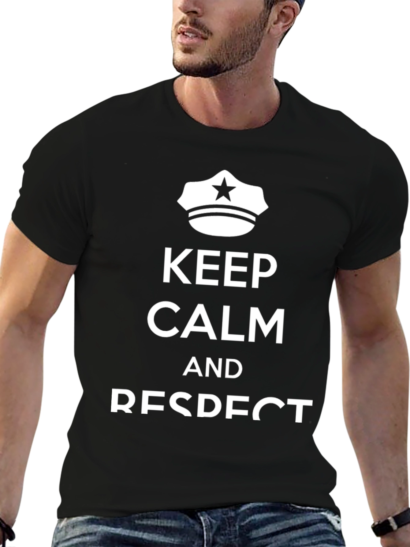 Keep Calm and Respect Police T-Shirt