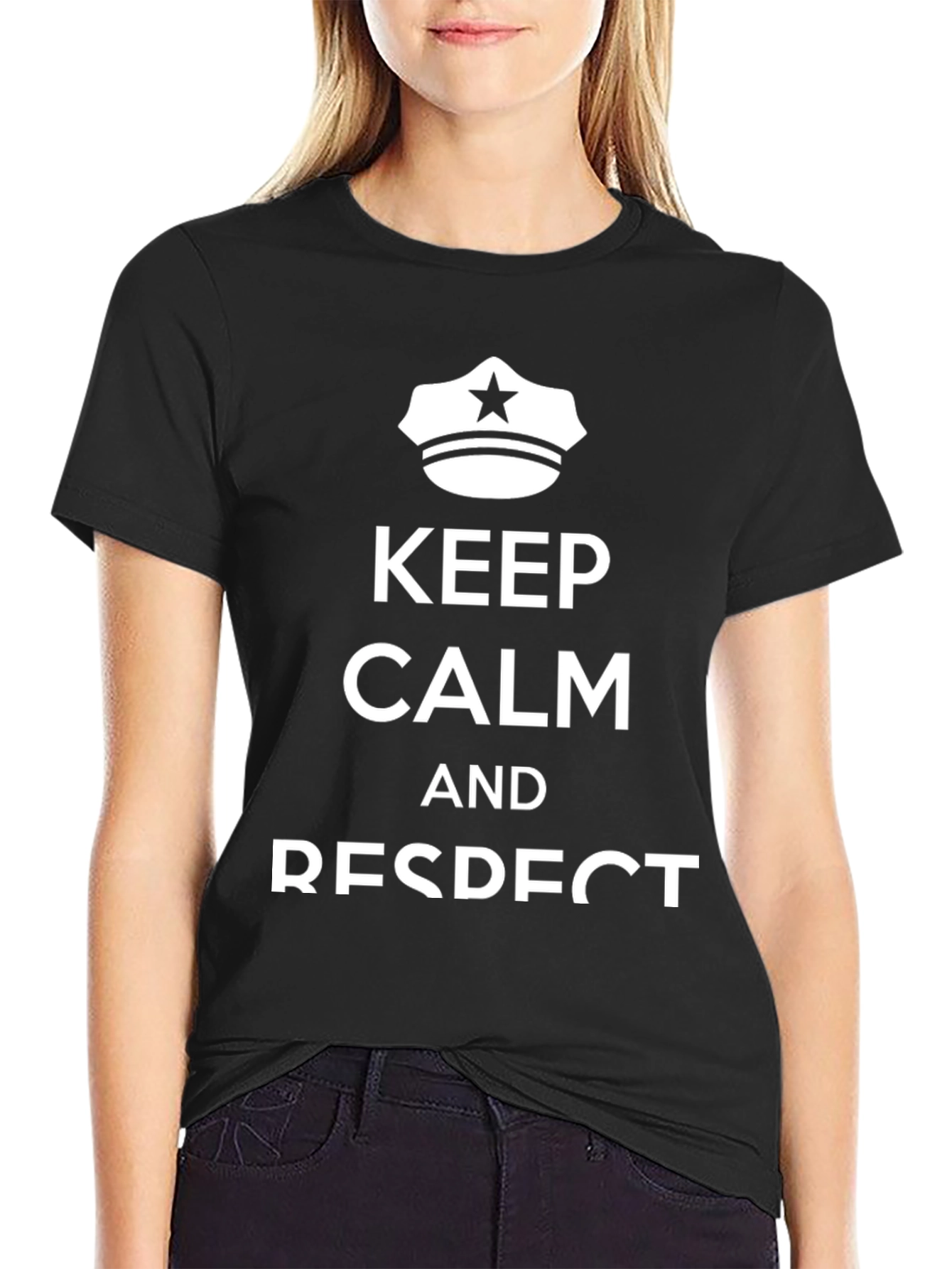 Keep Calm and Respect Police T-Shirt