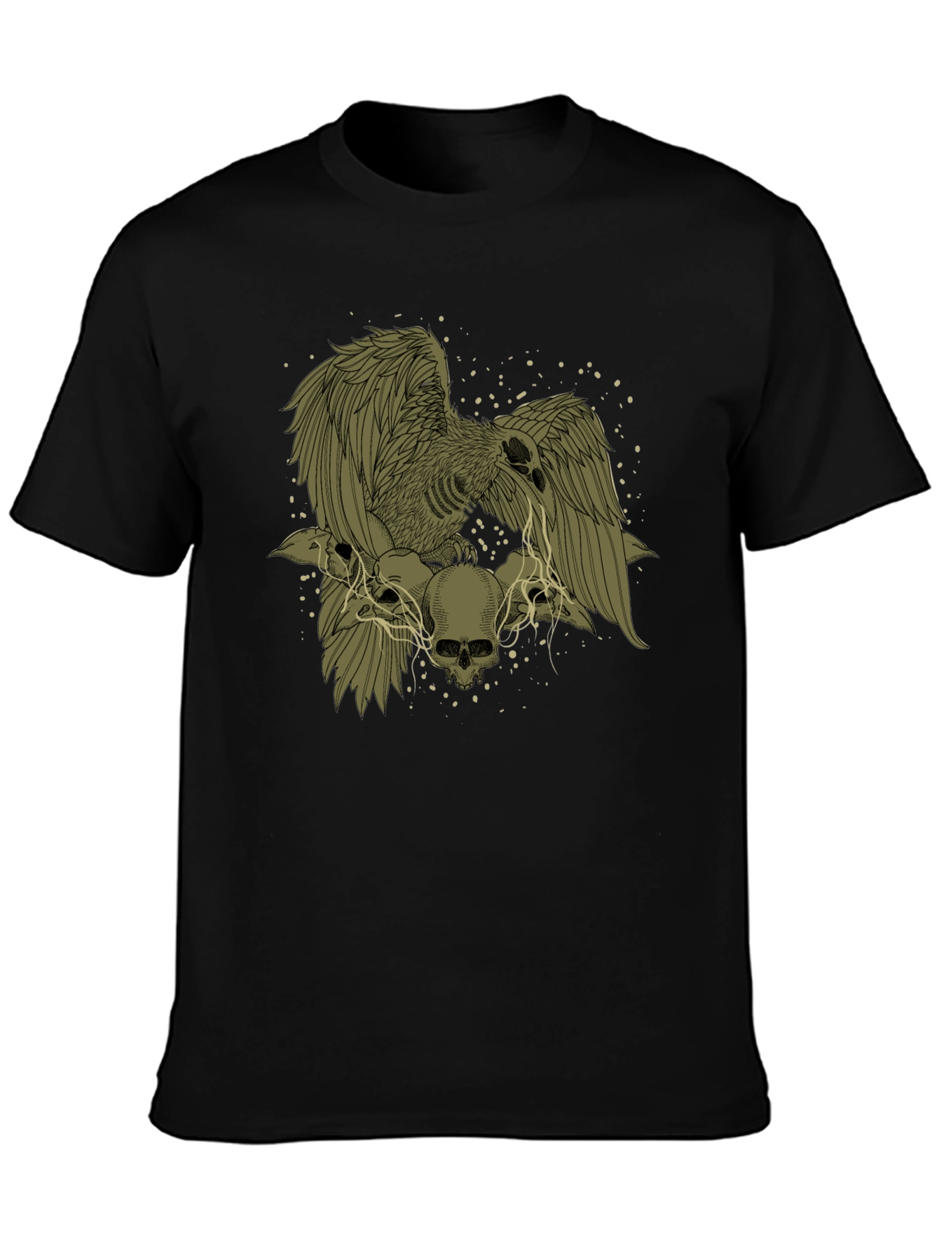 Raven and Skull Graphic T-Shirt