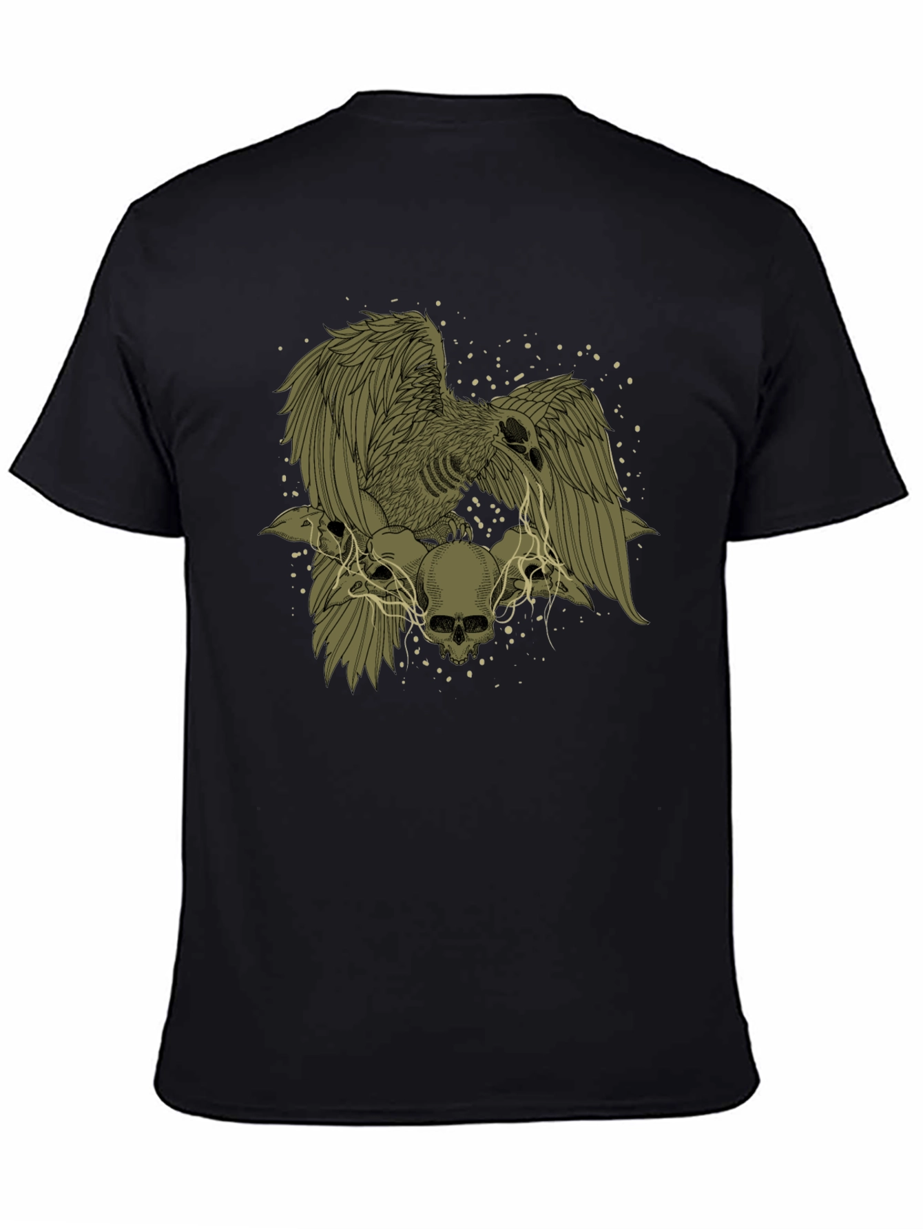 Raven and Skull Graphic T-Shirt