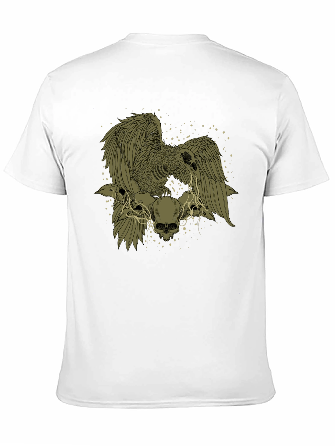 Raven and Skull Graphic T-Shirt