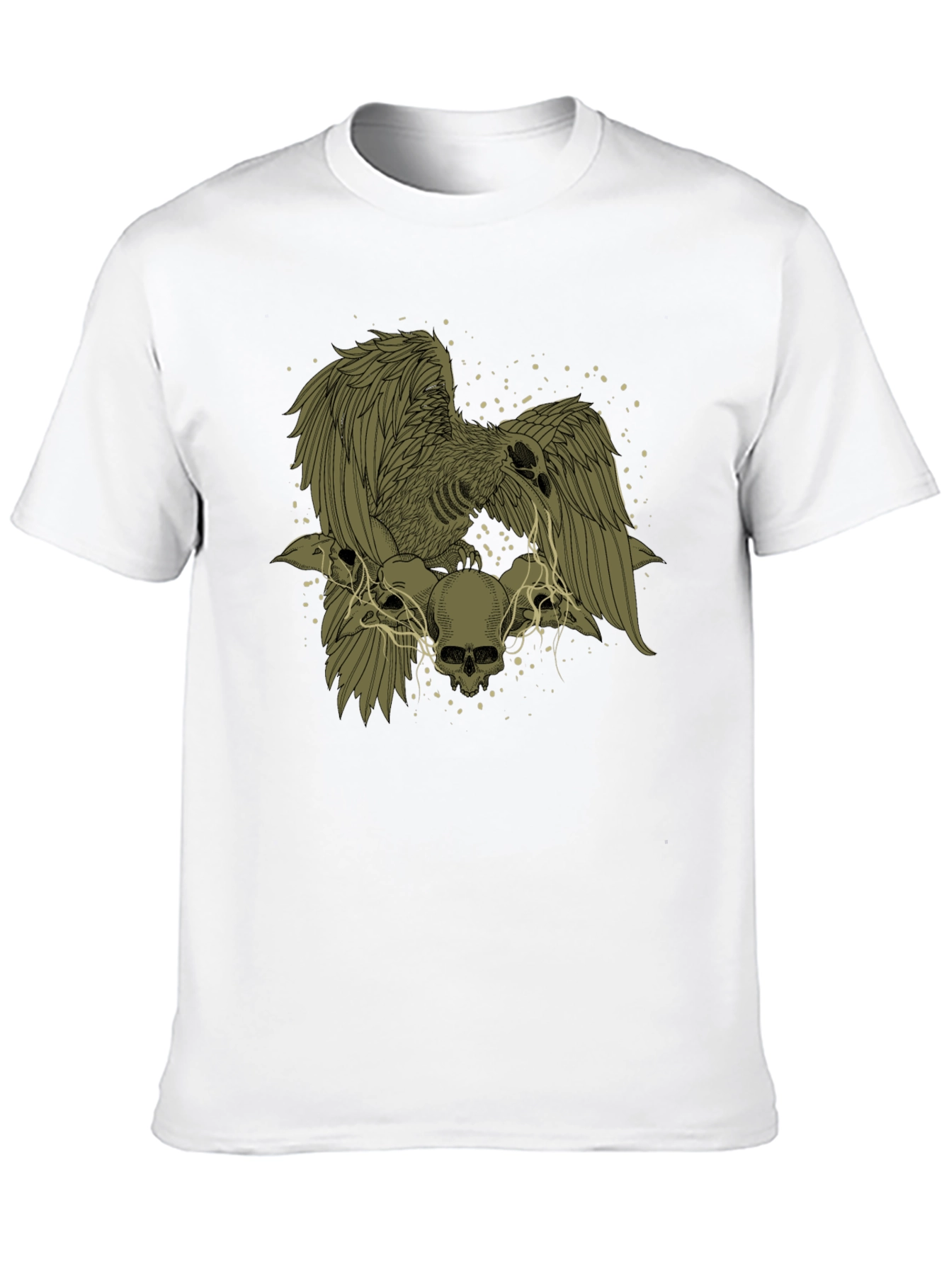 Raven and Skull Graphic T-Shirt