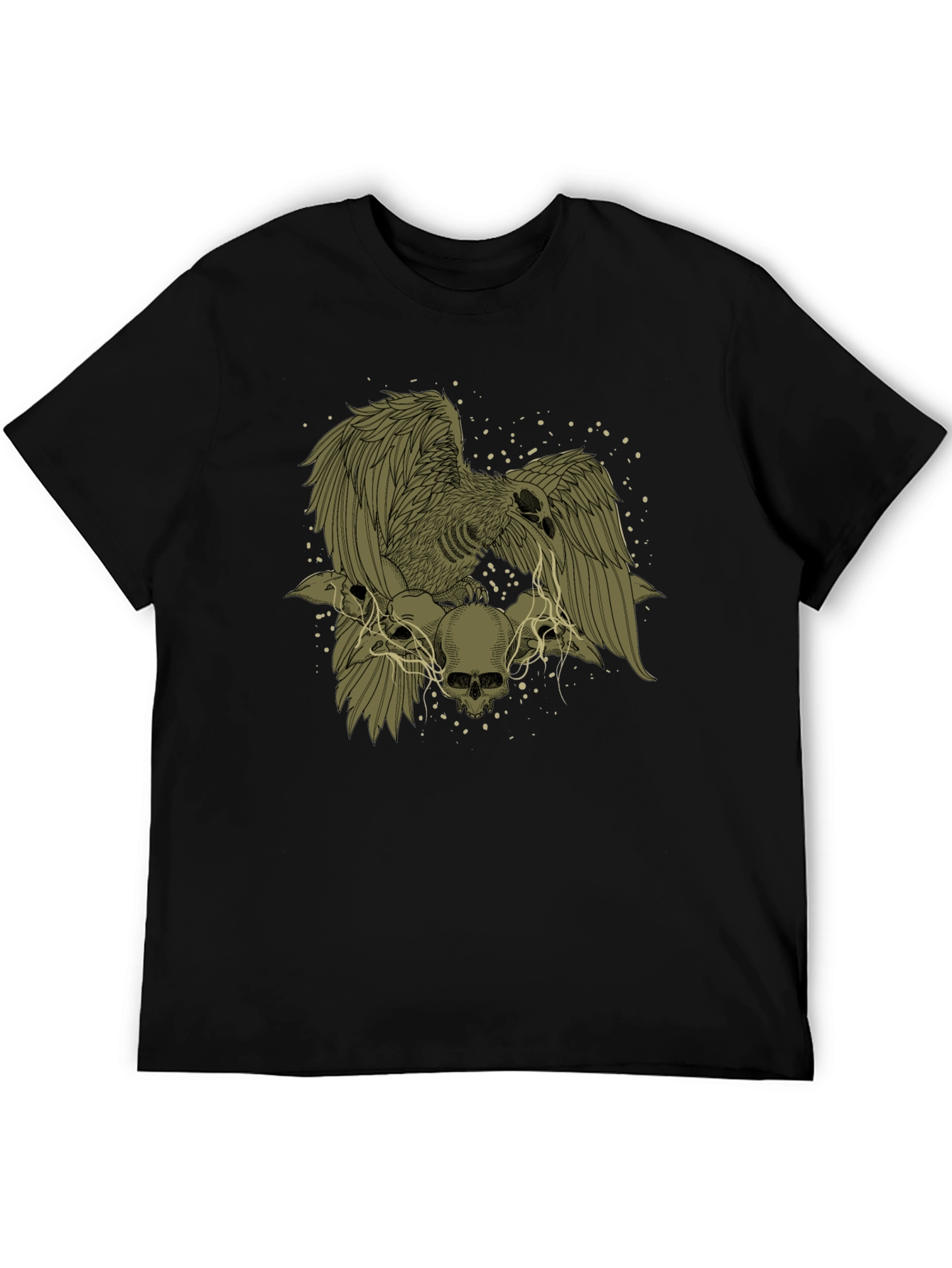Raven and Skull Graphic T-Shirt