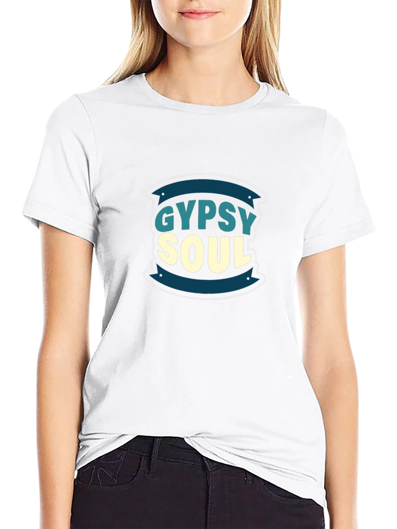 Gypsy Soul Graphic Tee - Stylish Black T-Shirt