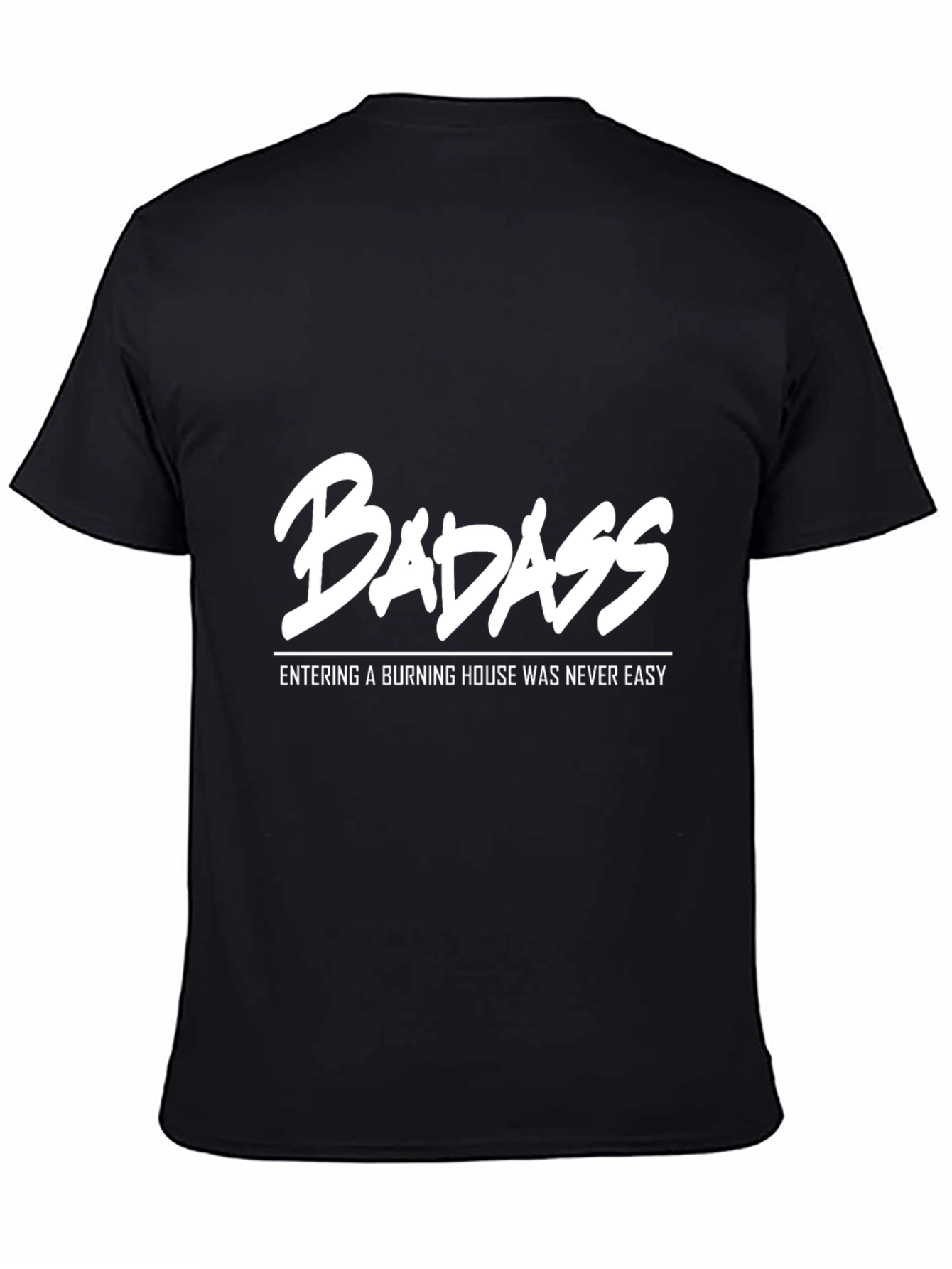 Badass Graphic Print Crew Neck T-Shirt
