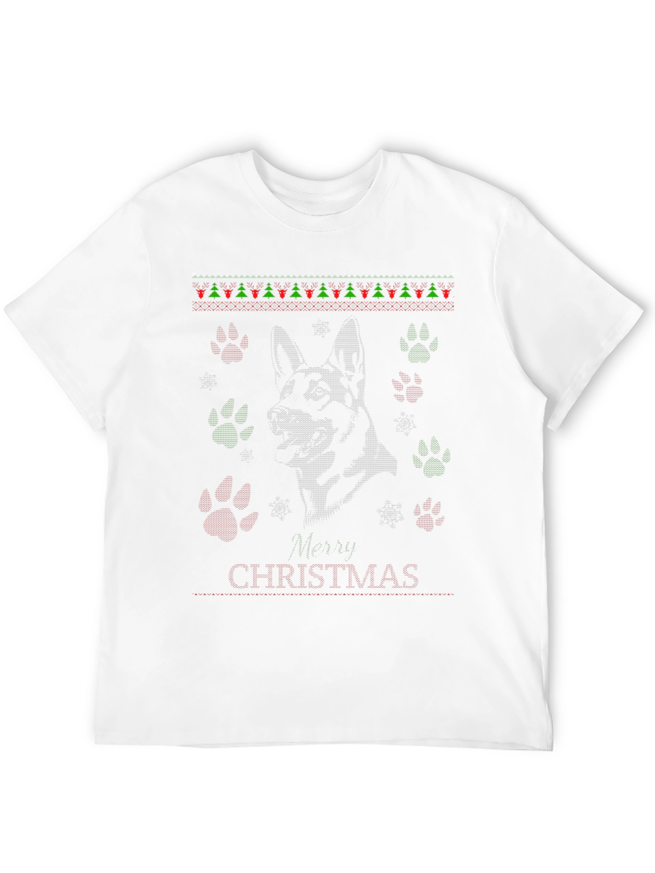 Dog Breed Christmas Ugly Sweater Tee Shirt