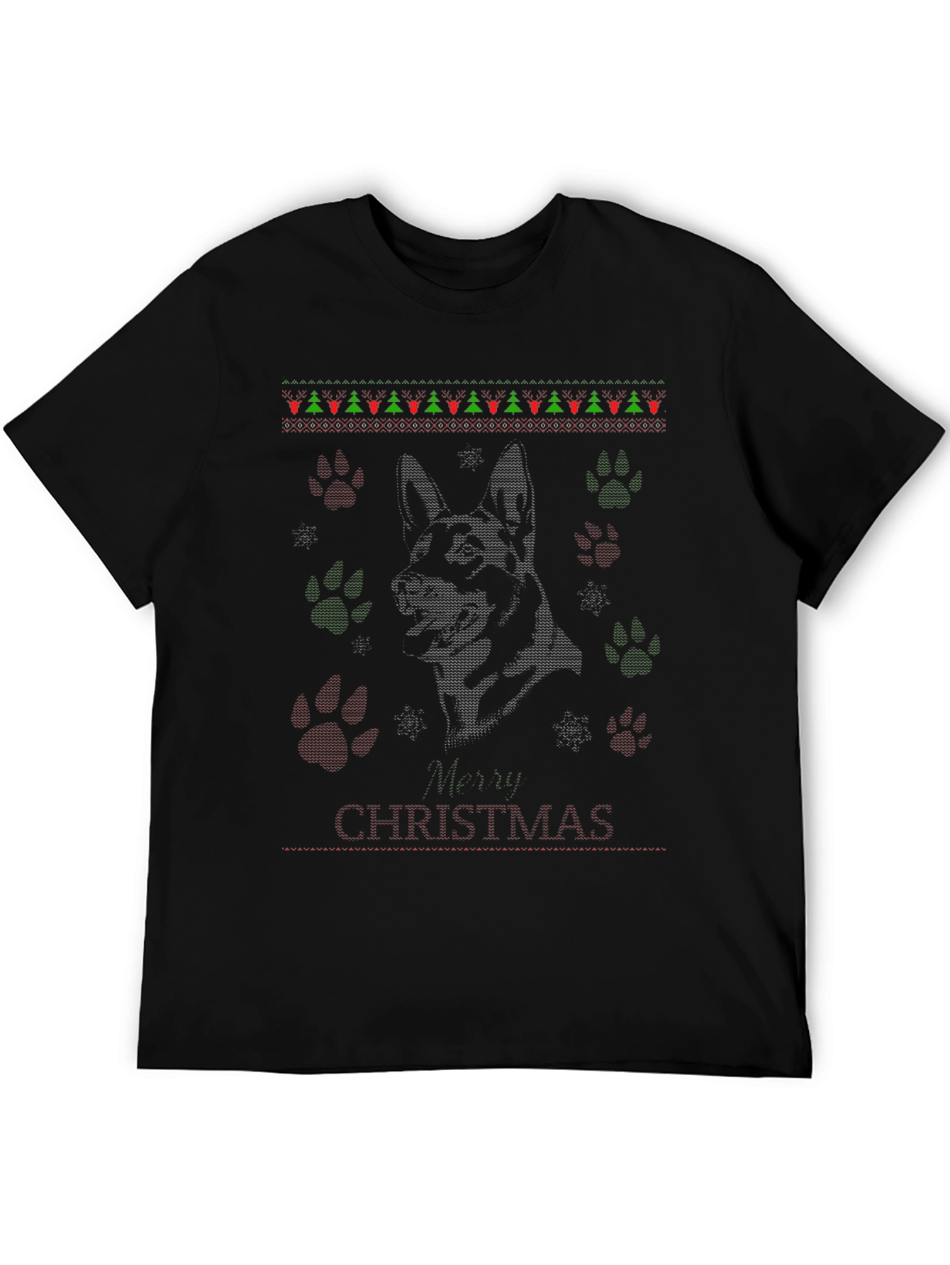 Dog Breed Christmas Ugly Sweater Tee Shirt