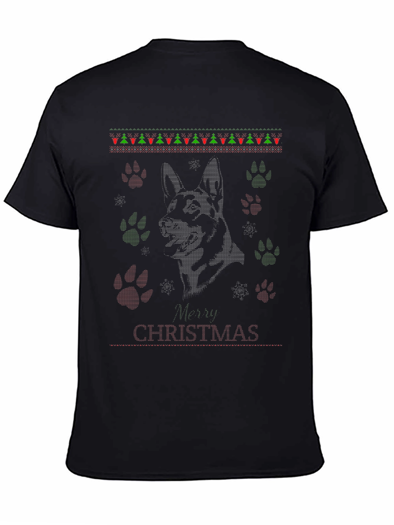 Dog Breed Christmas Ugly Sweater Tee Shirt