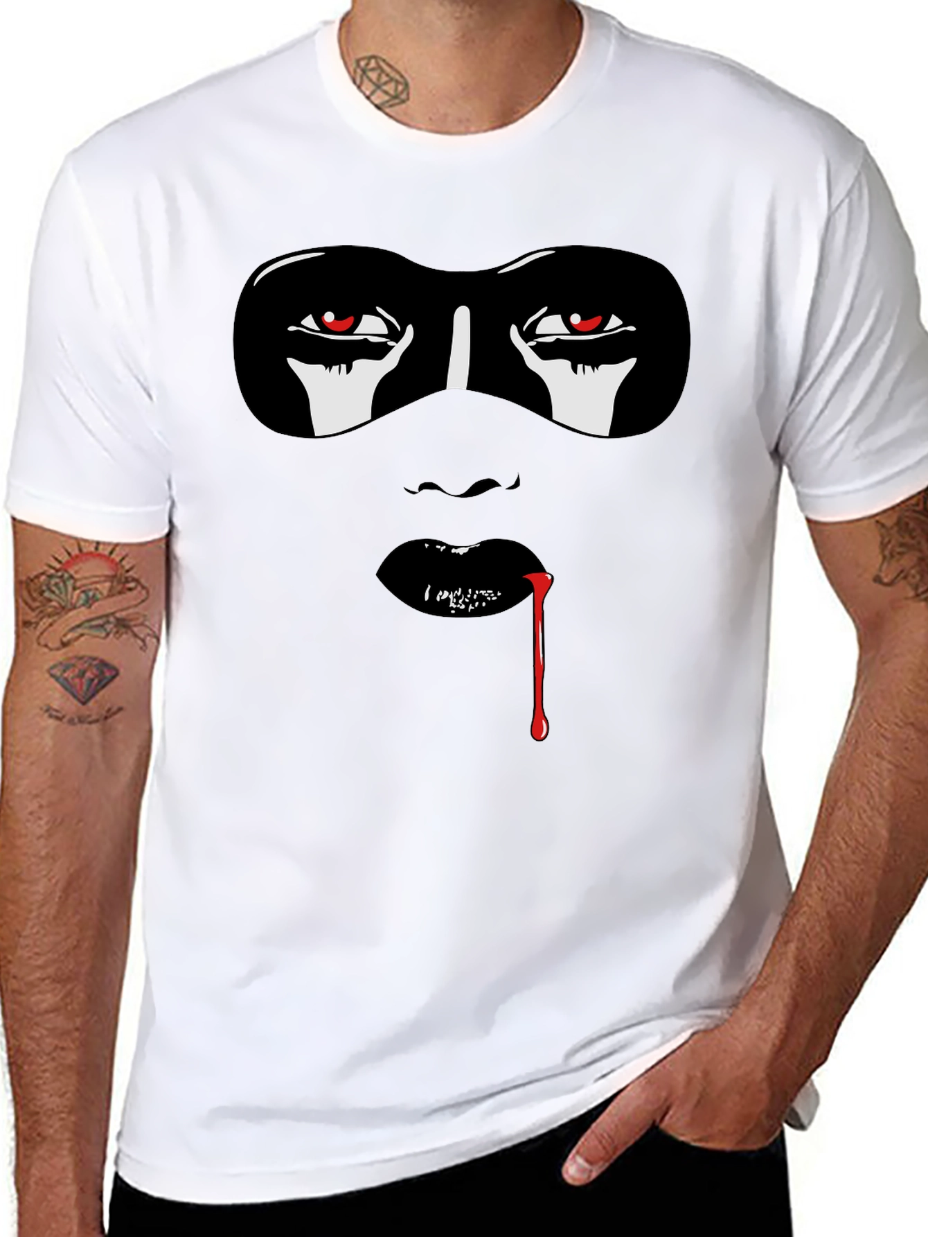 Masquerade Graphic Tee - Edgy Streetwear