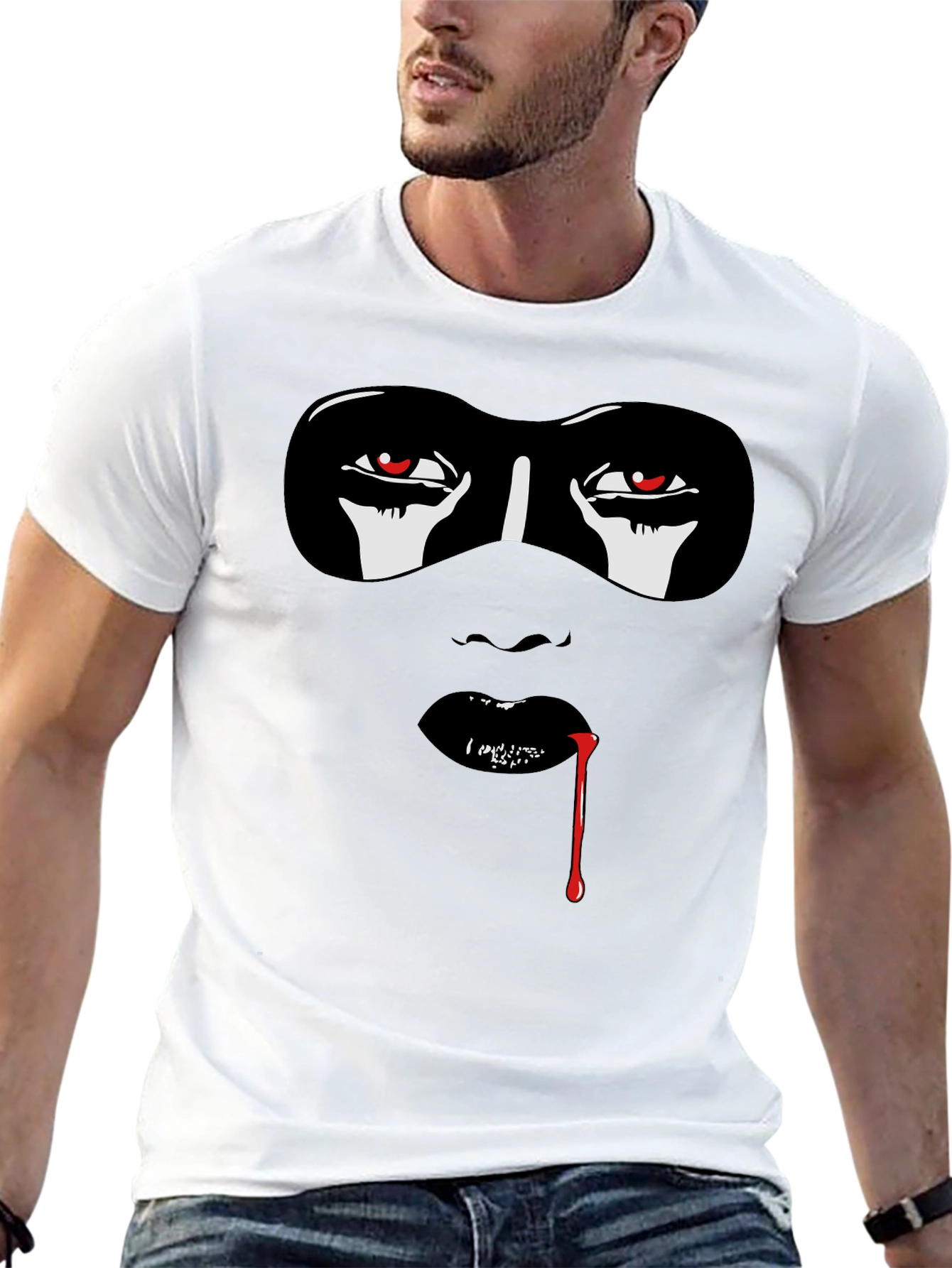 Masquerade Graphic Tee - Edgy Streetwear