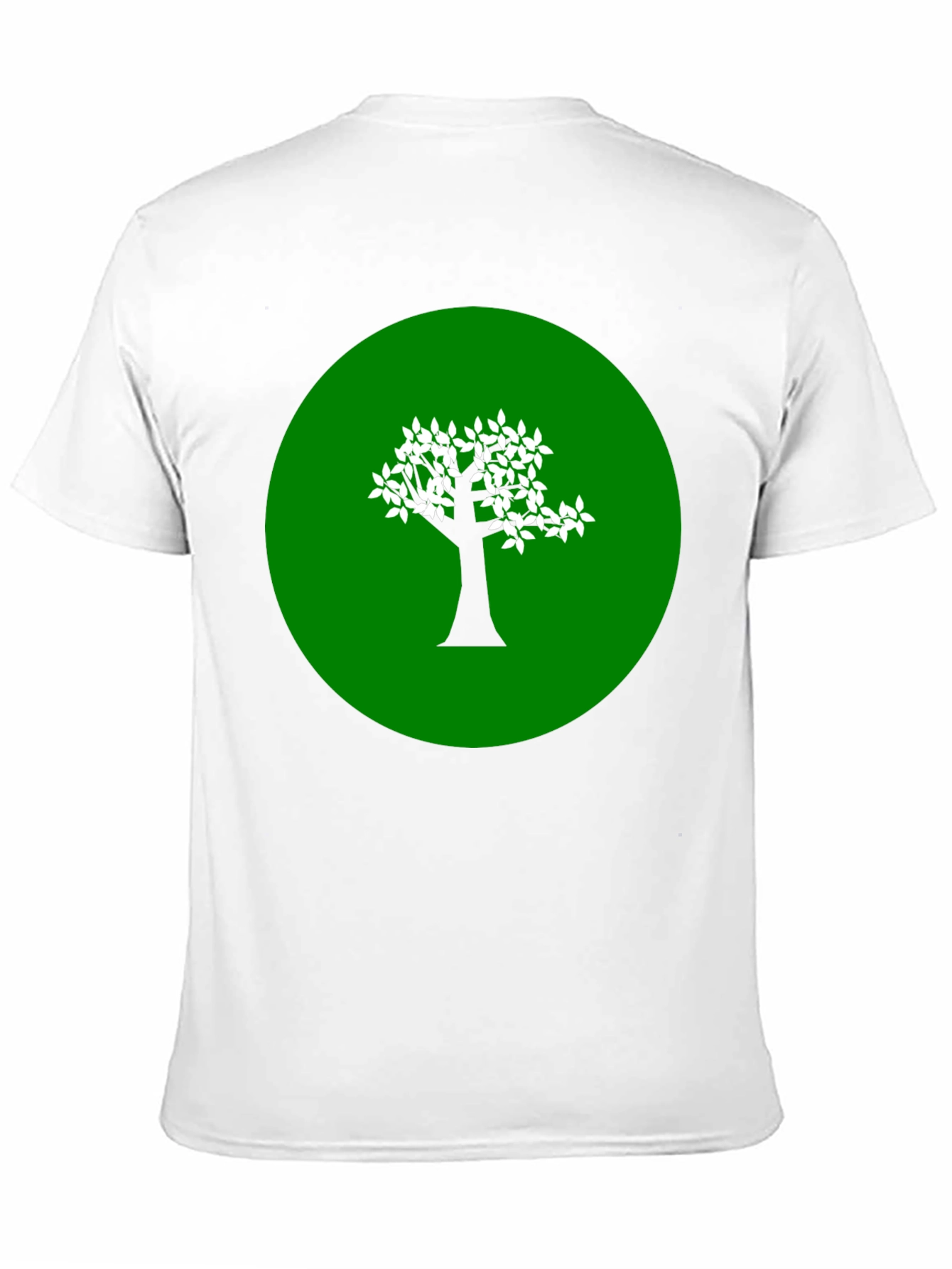 Green Tree Graphic Black T-Shirt