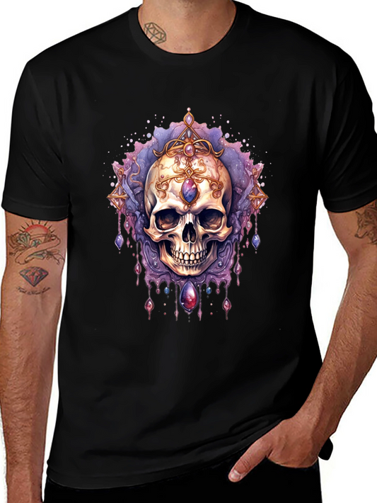 Skull Jewel Tee - Gothic Style Black T-Shirt