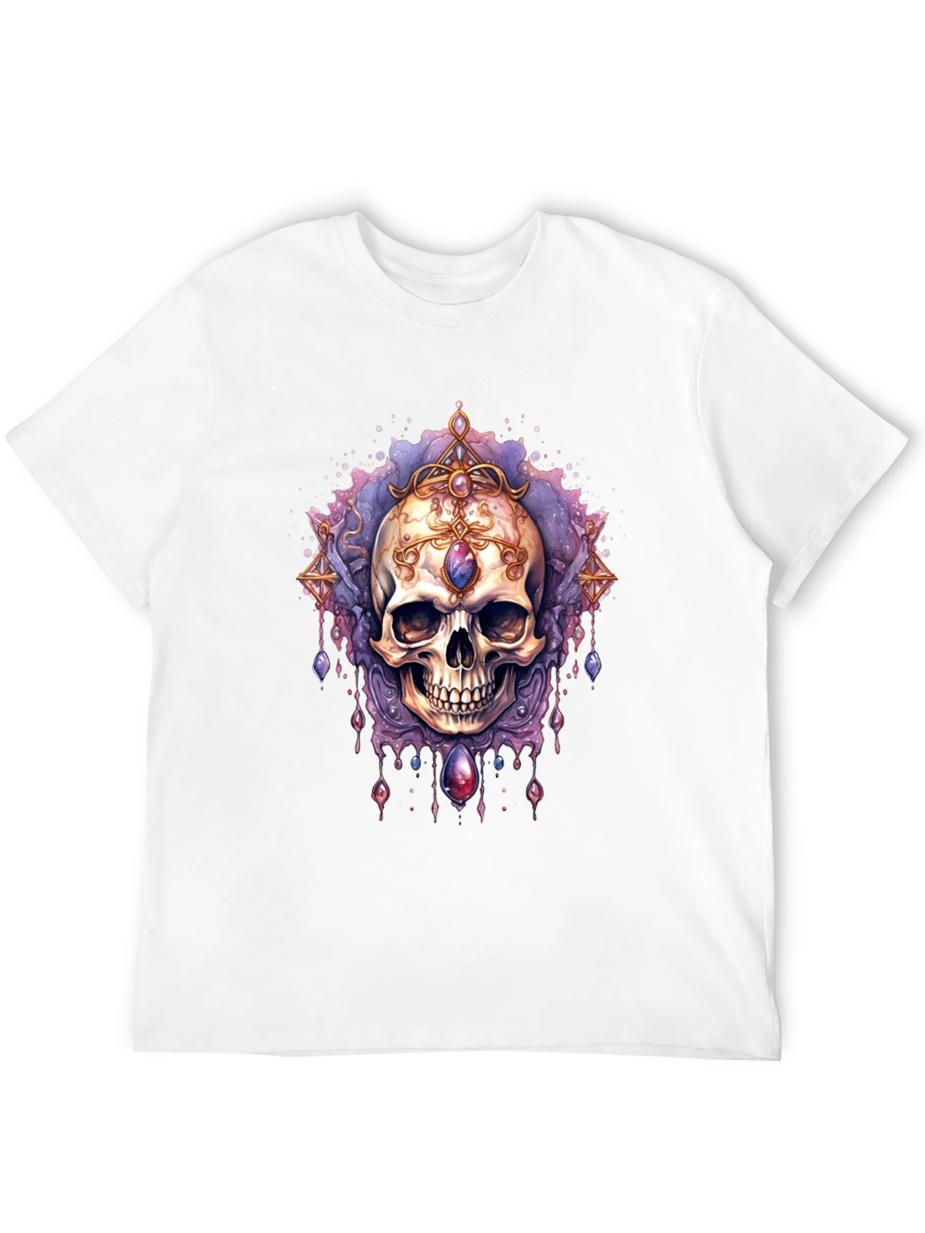 Skull Jewel Tee - Gothic Style Black T-Shirt