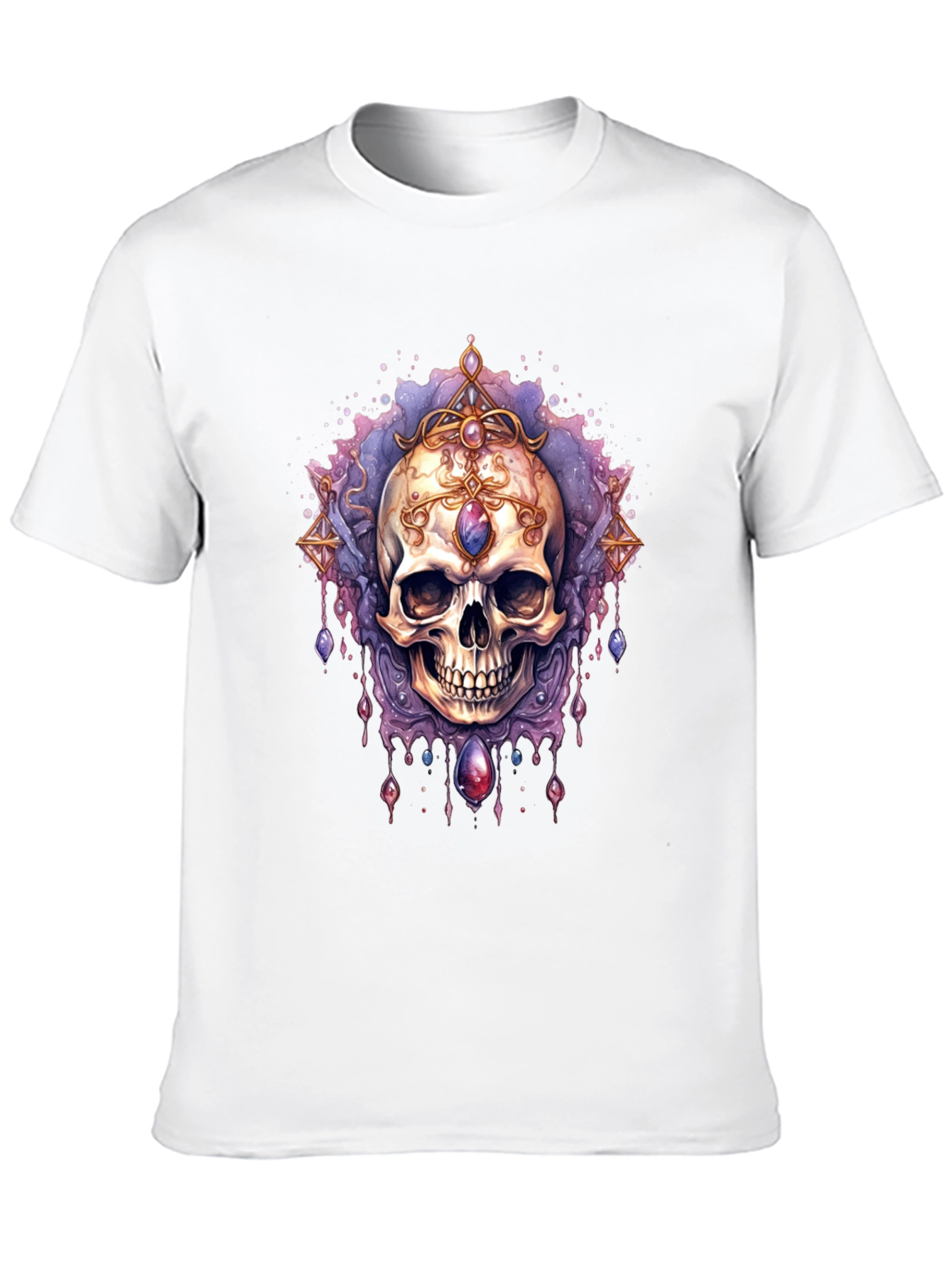 Skull Jewel Tee - Gothic Style Black T-Shirt