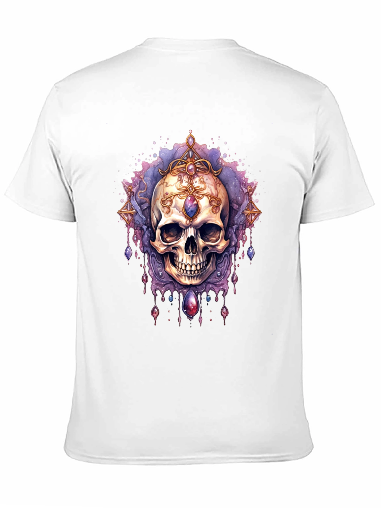 Skull Jewel Tee - Gothic Style Black T-Shirt