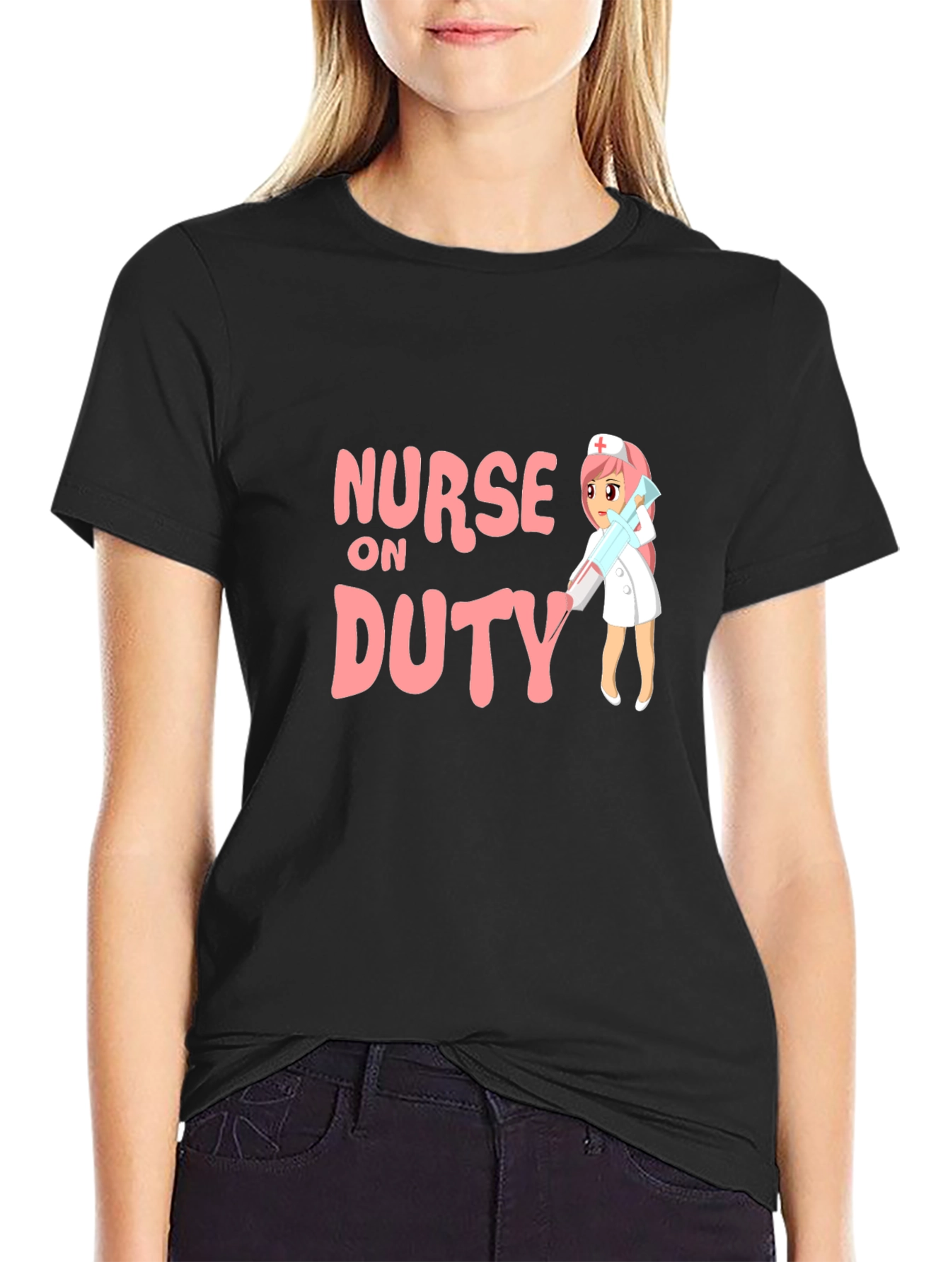 Nurse On Duty Black T-Shirt