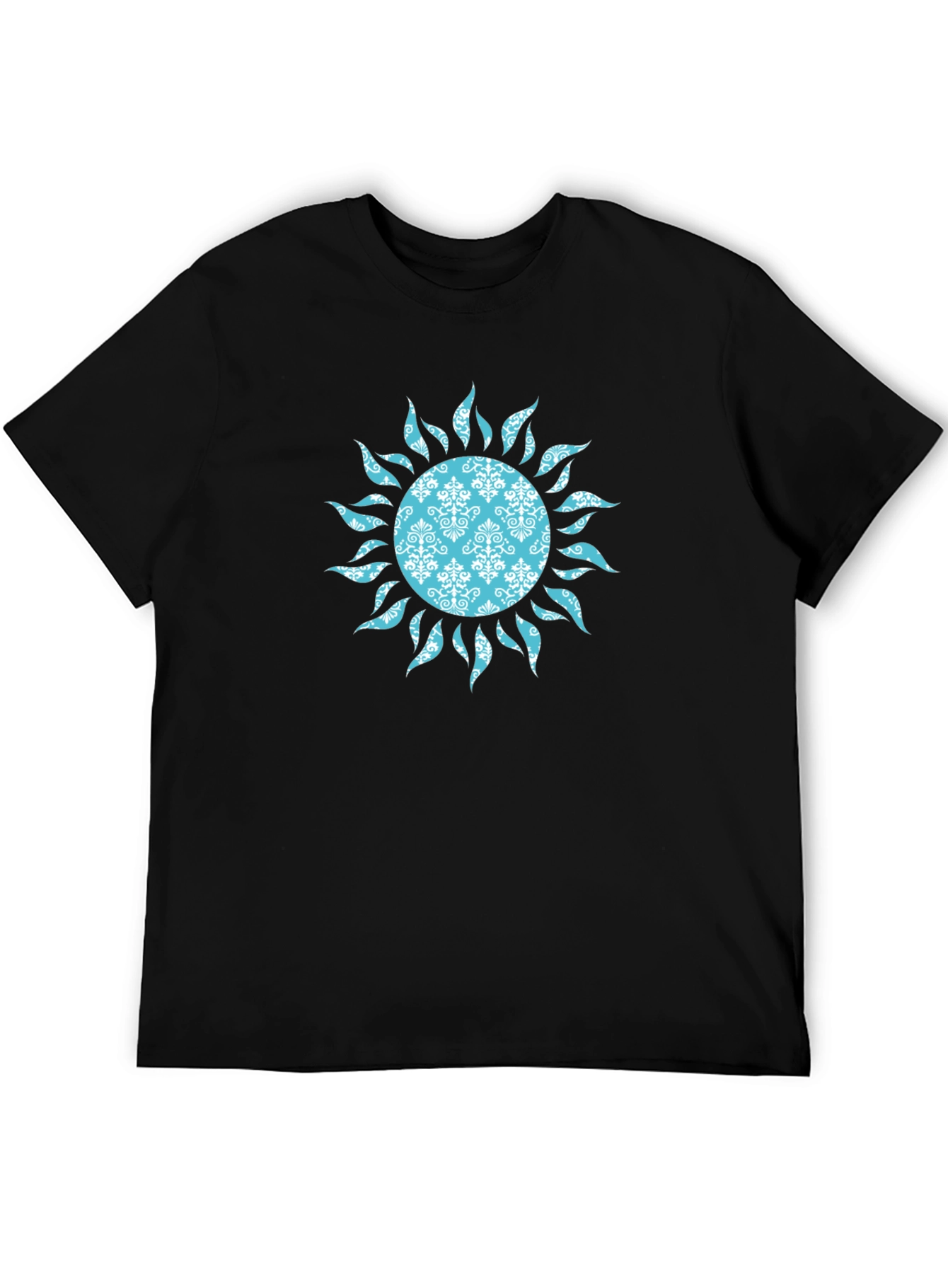 Boho Sun Graphic T-Shirt - Black